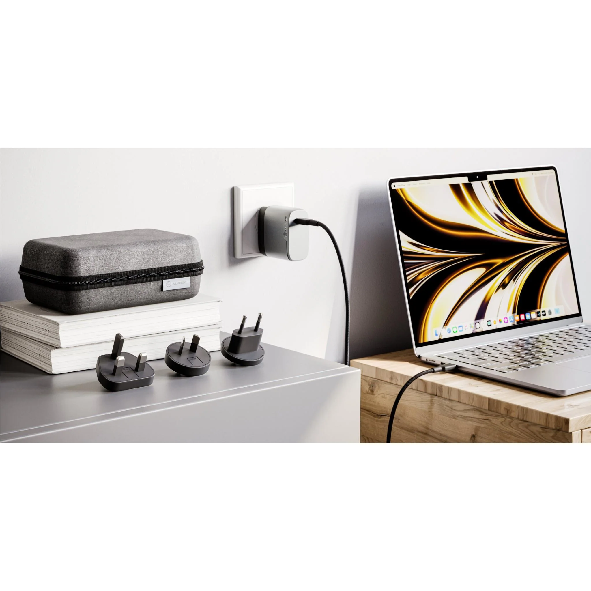ALOGIC 1X67 Rapid Power 67W Multi Country Travel GaN Charger (Space Grey) - Image 11