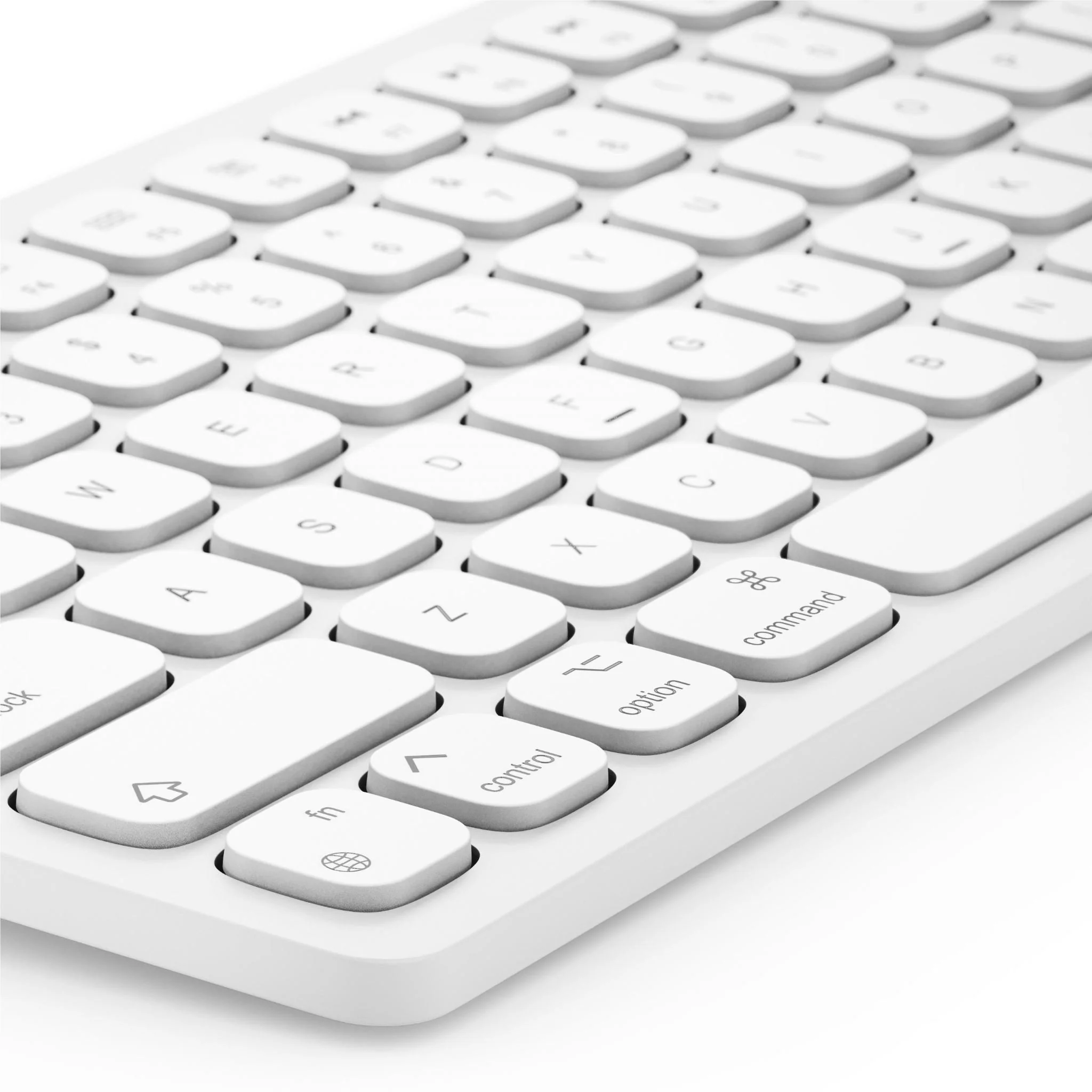 ALOGIC Echelon USB-C Rechargeable Wireless Keyboard for macOS (White) - Image 3