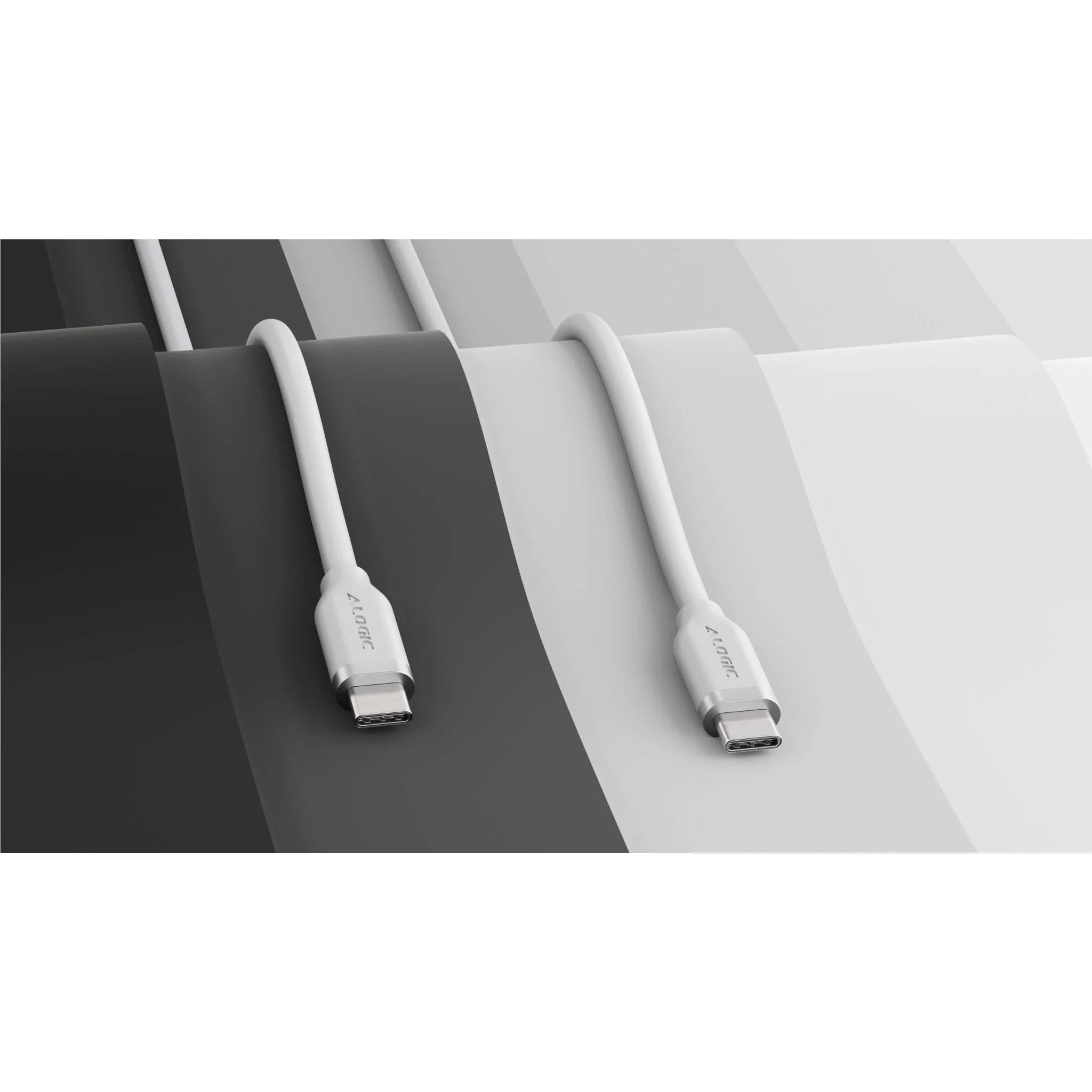 ALOGIC Elements Silicone 240W USB-C Cable [1m] (White) - Image 3