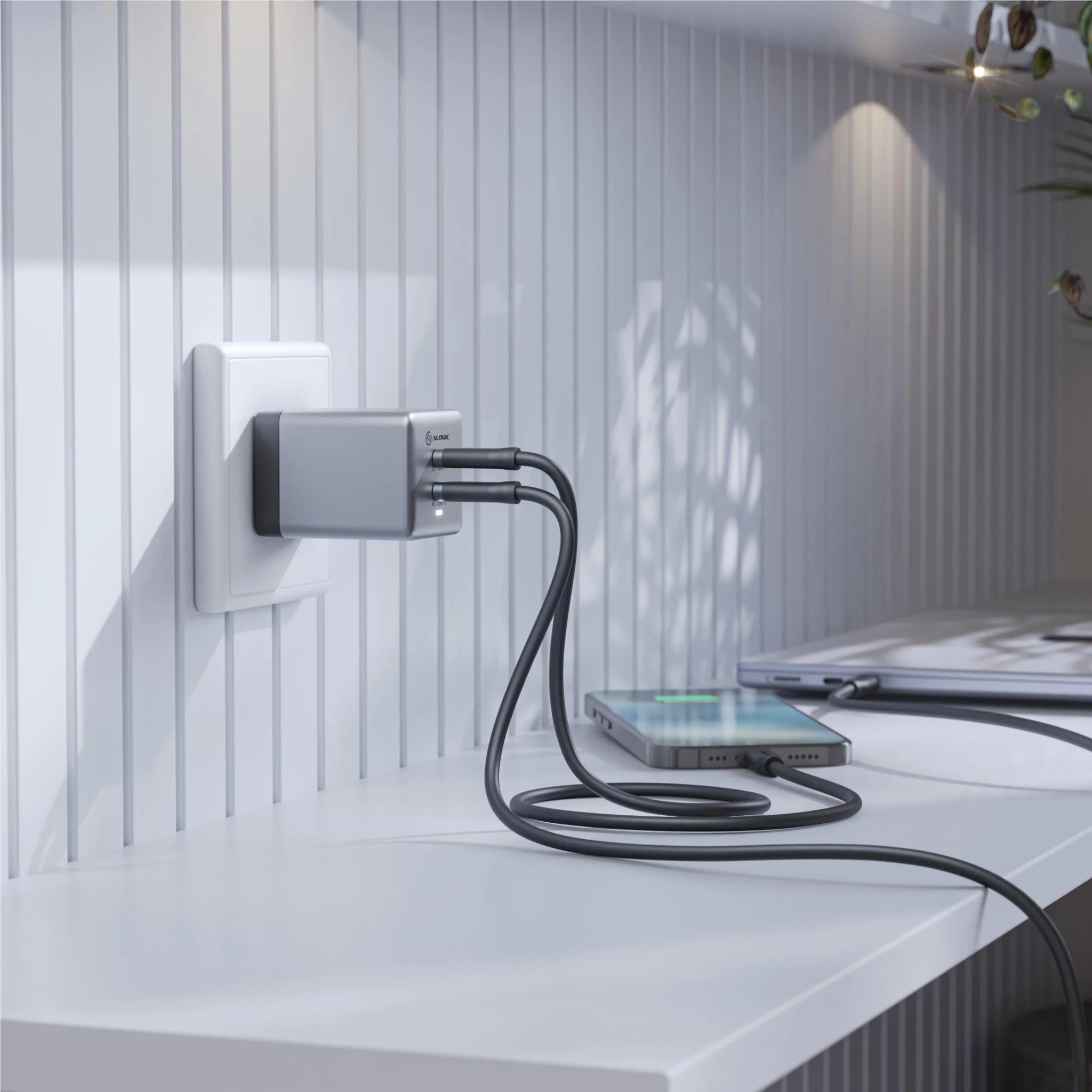 ALOGIC Rapid Power 70W Cube GaN Dual USB-C Charger - Image 3