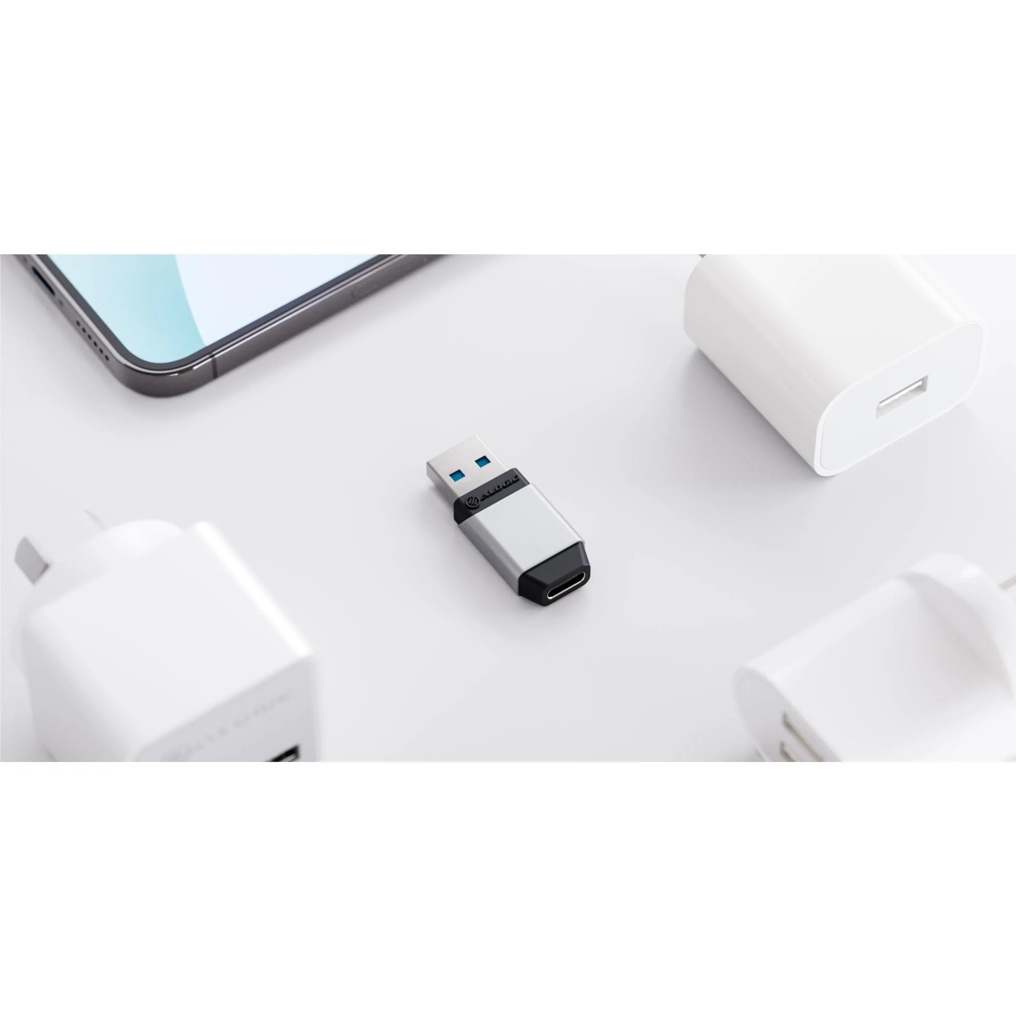 ALOGIC Ultra Mini USB-A to USB-C Adapter (Space Grey) - Image 4