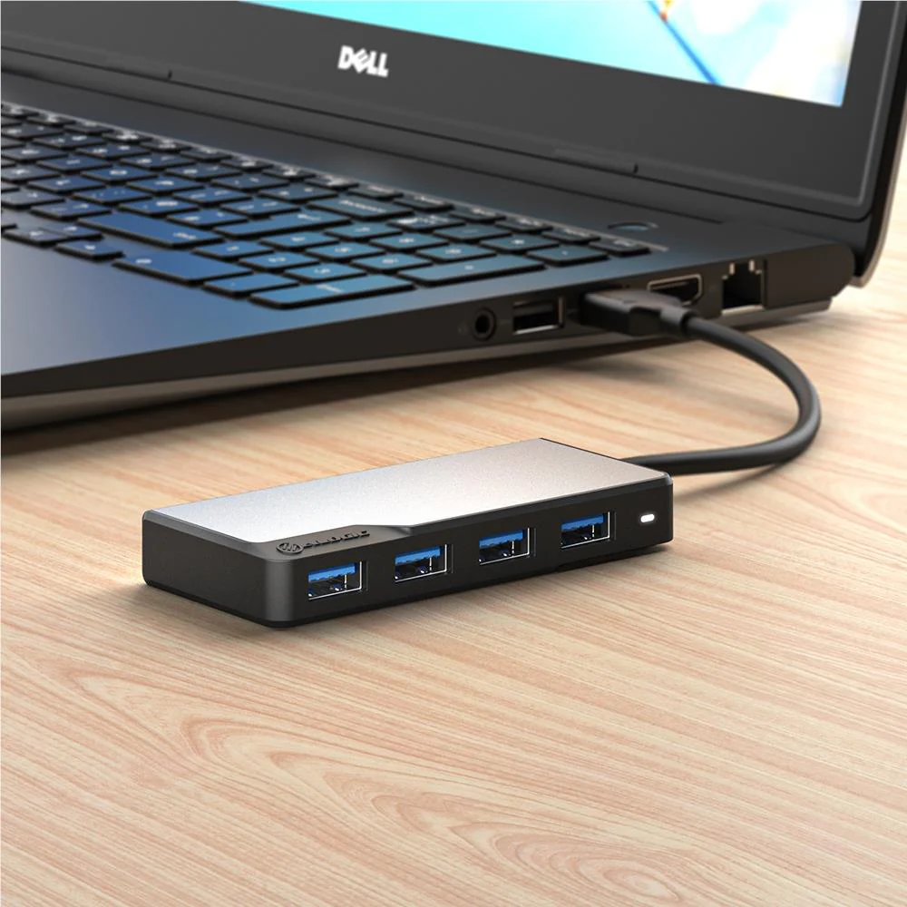 ALOGIC USB-A Fusion Swift 4 Port Hub (Space Grey) - Image 2