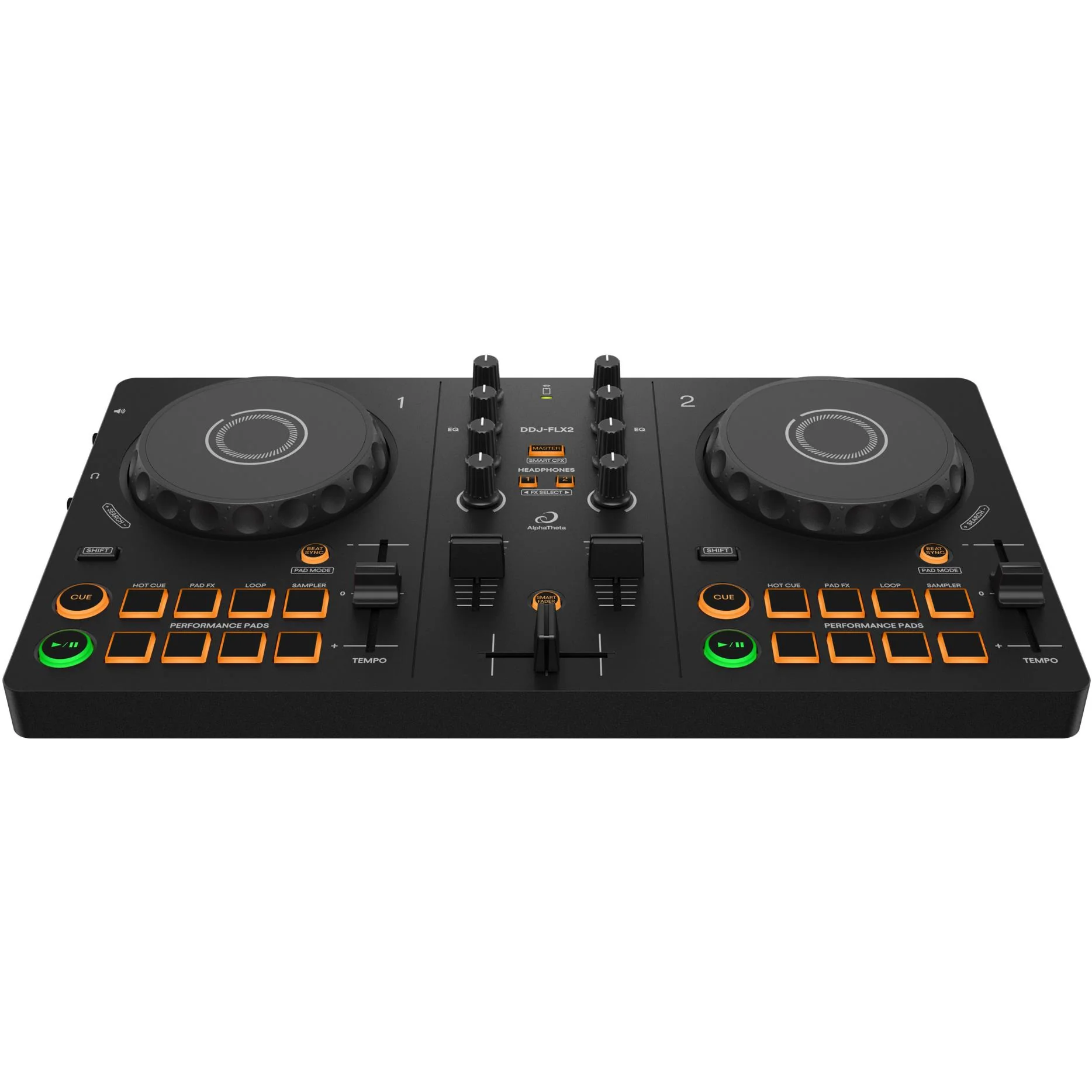 AlphaTheta DDJ-FLX2 DJ Controller & Headphone Pack - Image 4