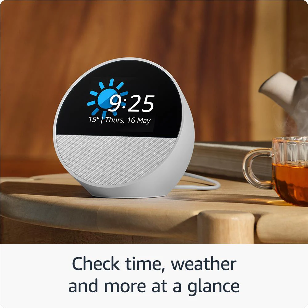 Amazon Echo Spot (Glacier White)[2024] - Image 3