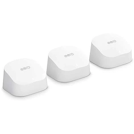 Amazon eero 6 500Mbps Mesh Wi-Fi 6 Router & Extenders (3 Pack)