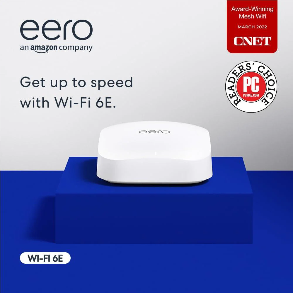 Amazon eero Pro 6E Tri-Band Mesh Wi-Fi 6 Router/Extender (1 Pack) - Image 2