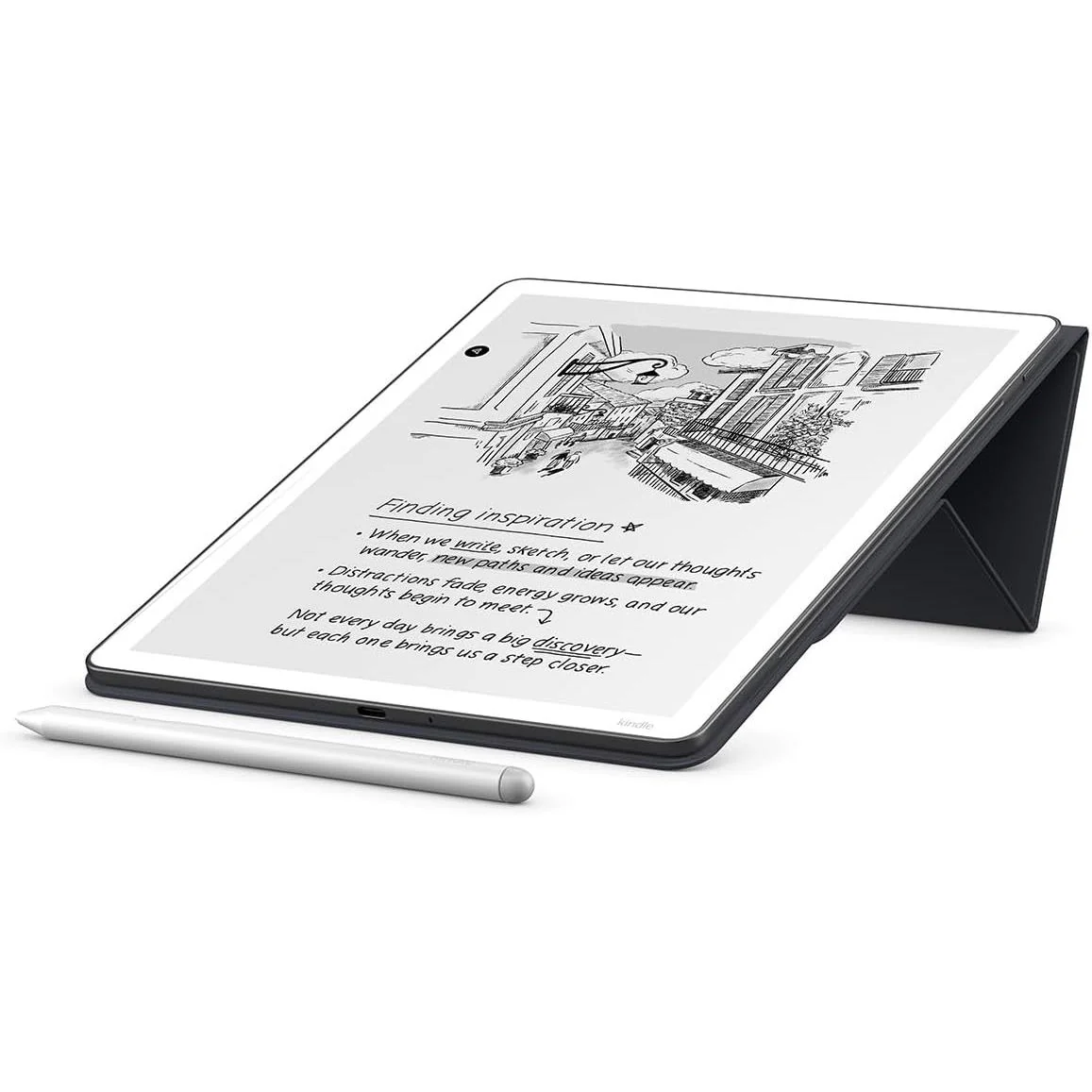 Amazon Kindle Scribe Folio Cover with Magnetic Attachment (Graphite) - Image 4