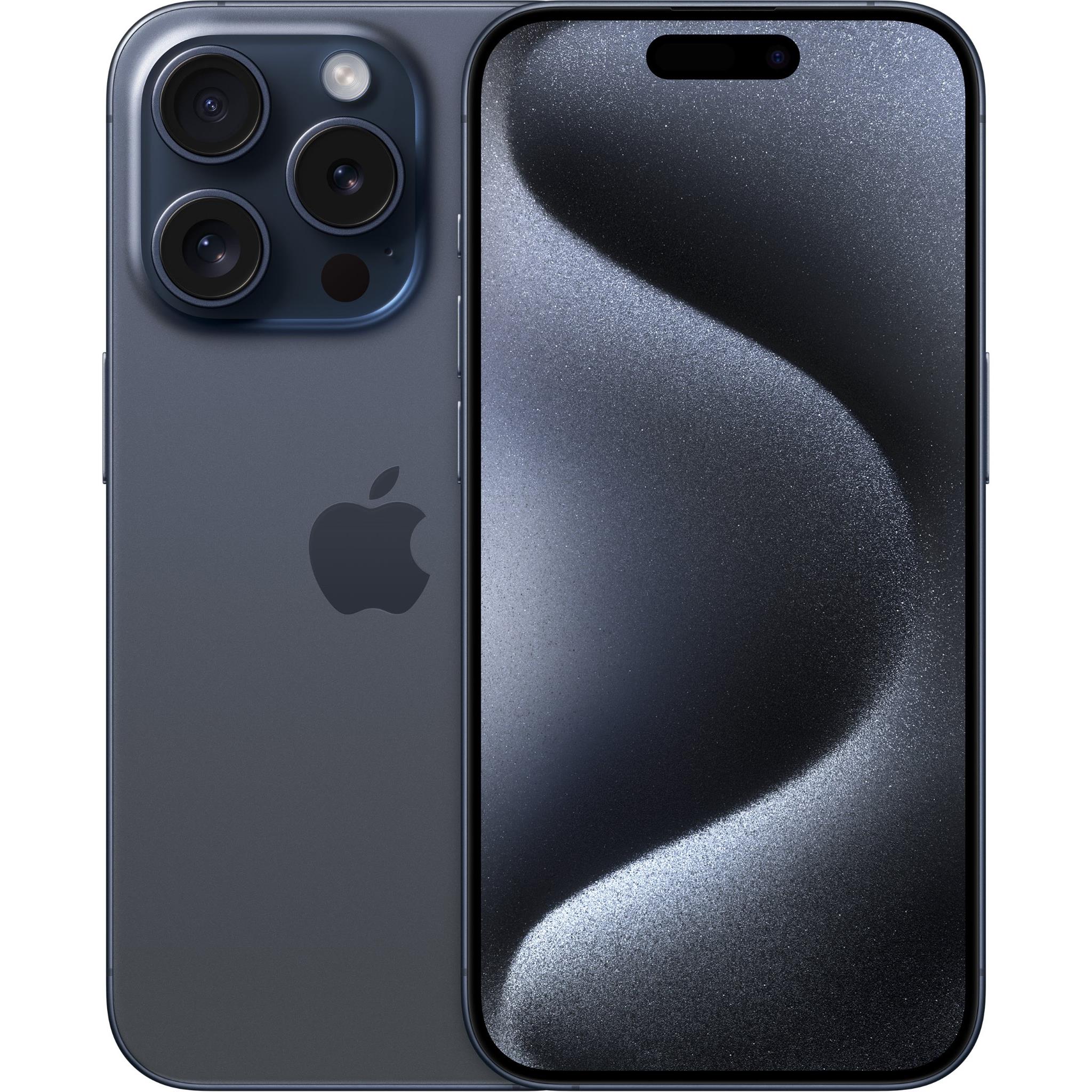 Apple iPhone 15 Pro 128GB (Blue Titanium) [~Refurbished: Excellent]