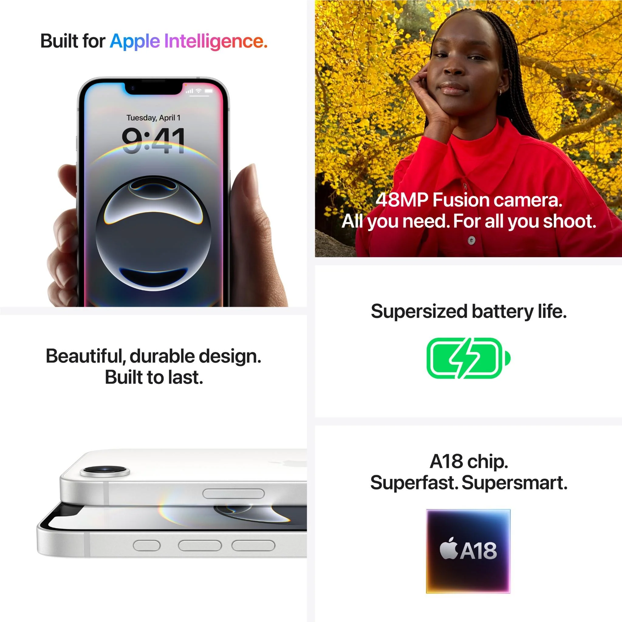 Apple iPhone 16e 128GB (White) - Image 7