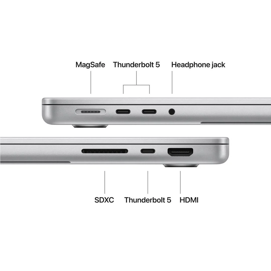 Apple MacBook Pro 14-inch with M5 Pro Chip 18 Core, 2TB/24GB (Silver) - Image 7