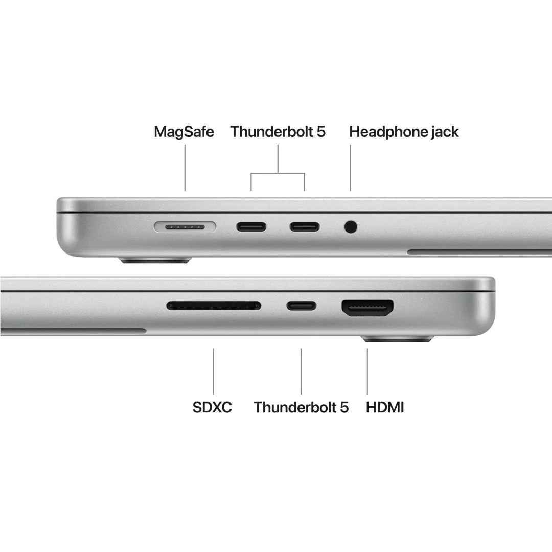 Apple MacBook Pro 16-inch with M5 Max Chip, 2TB/48GB (Silver) - Image 7