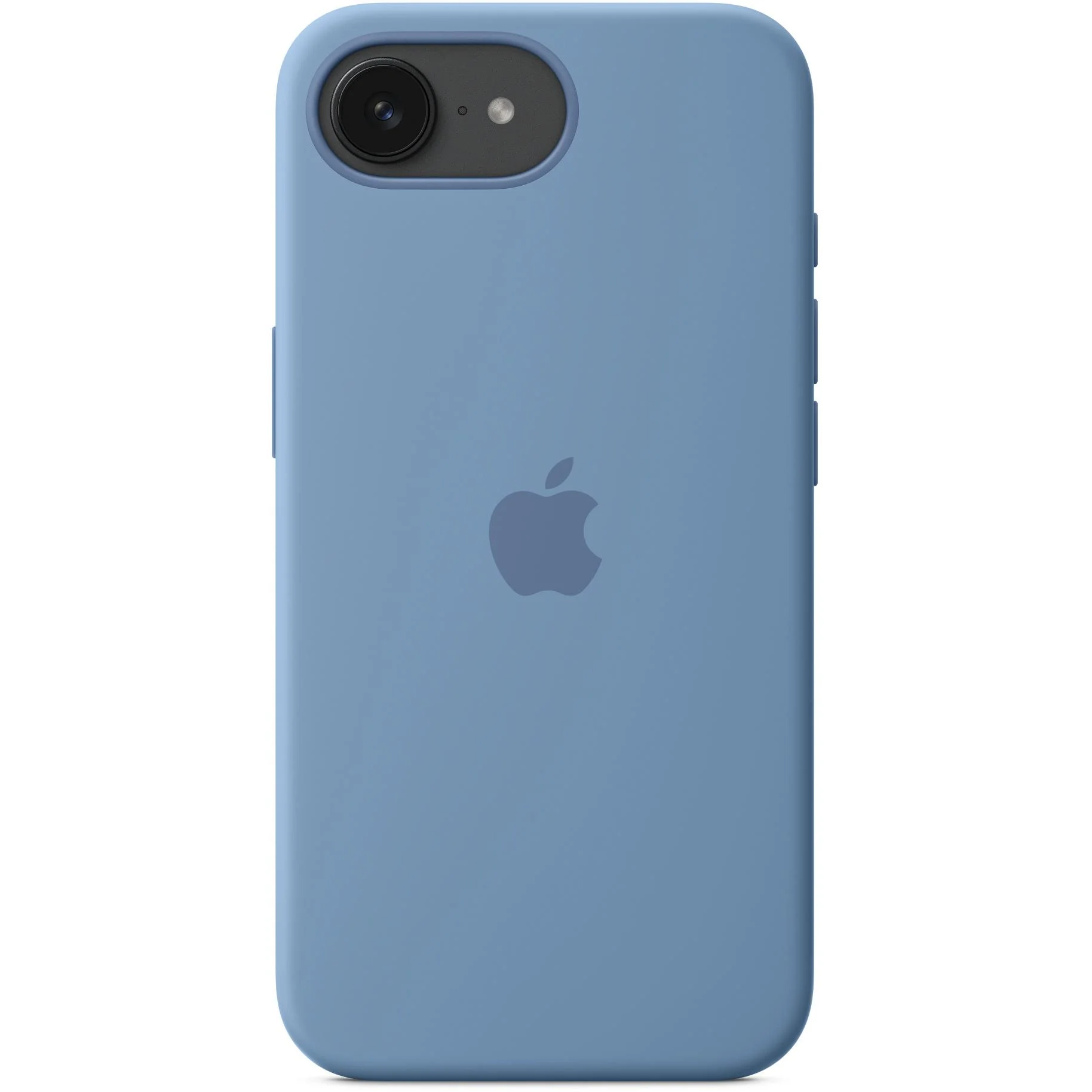 Apple Silicone Case for iPhone 16e (Winter Blue) - Image 3