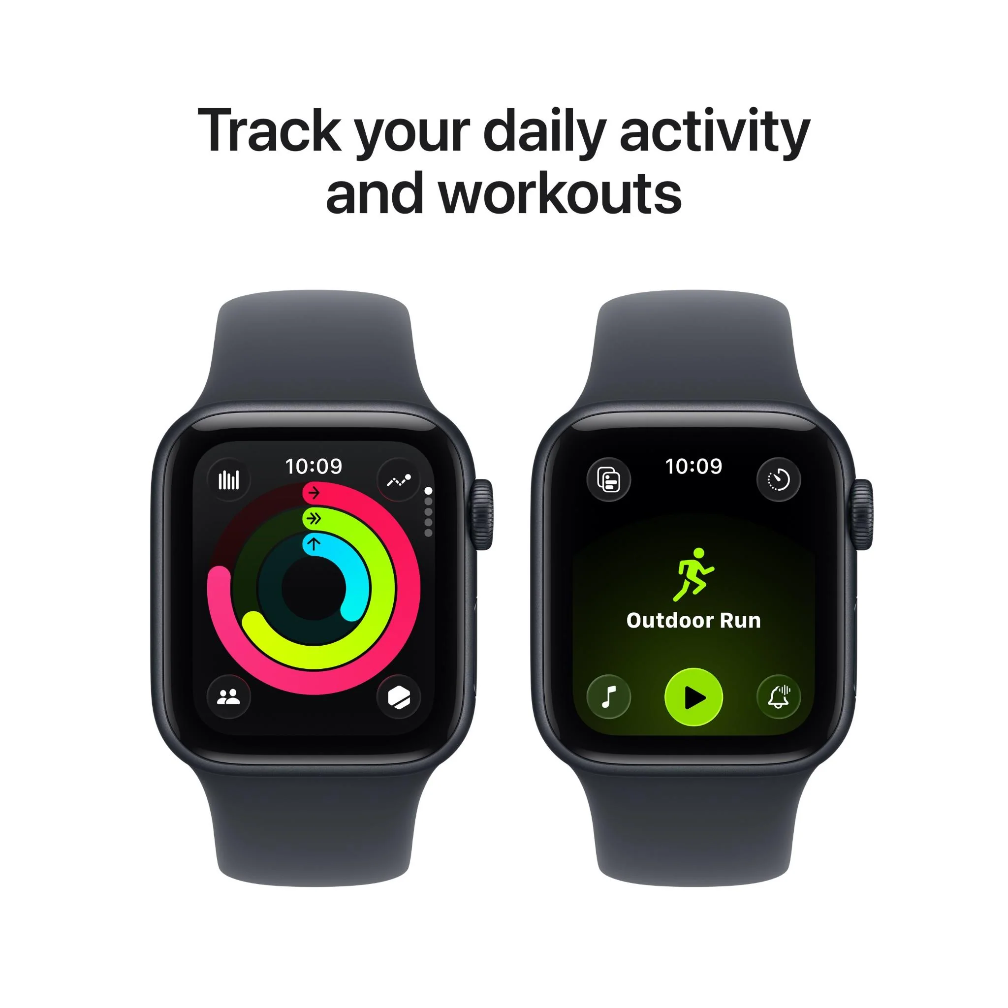 Apple Watch SE 3 40mm Midnight Aluminium Case GPS + Cellular Sport Band (S/M) [2025] - Image 6