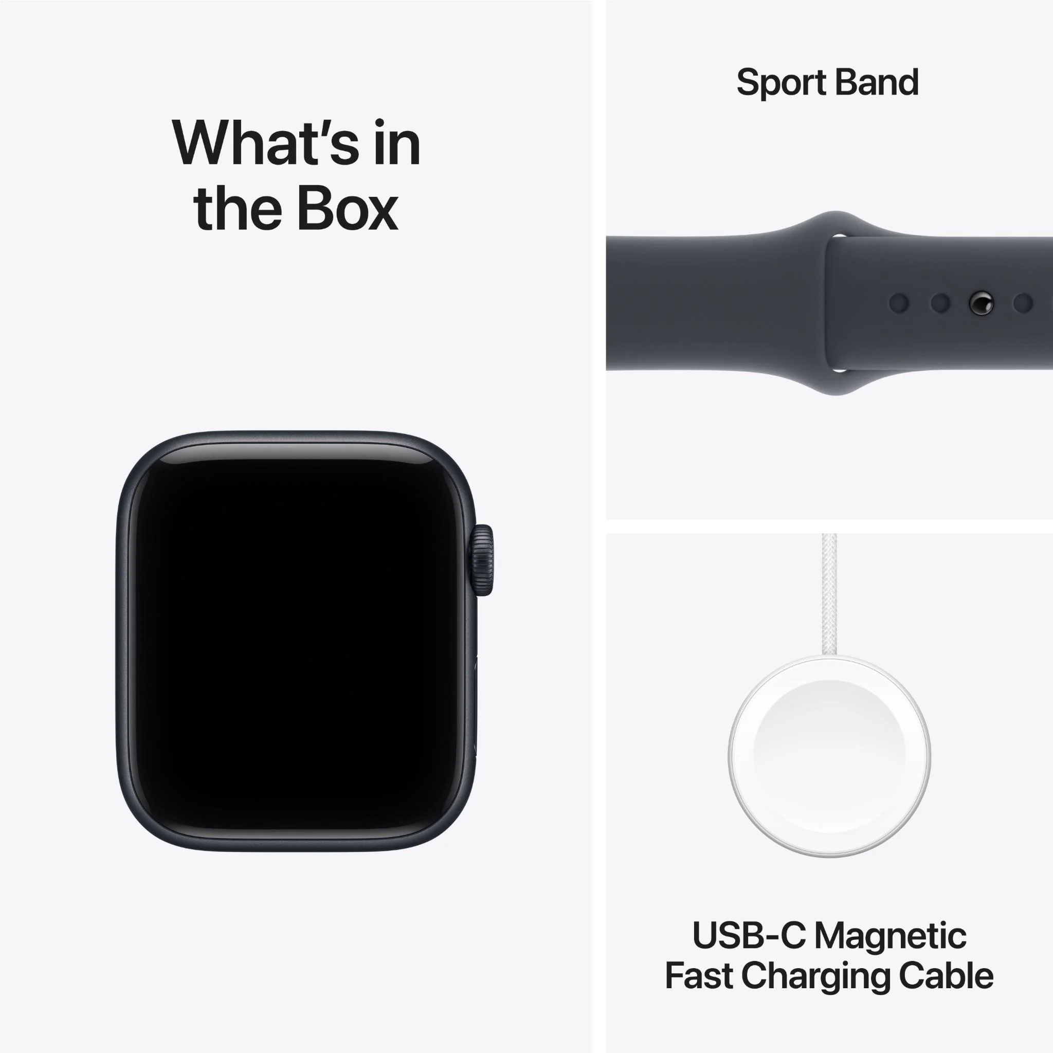 Apple Watch SE 3 44mm Midnight Aluminium Case GPS + Cellular Sport Band (S/M) [2025] - Image 9