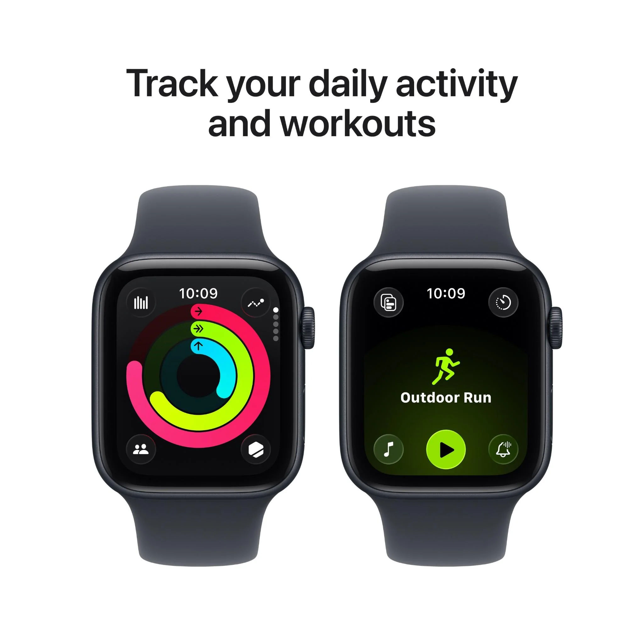 Apple Watch SE 3 44mm Midnight Aluminium Case GPS Sport Band (S/M) [2025] - Image 6
