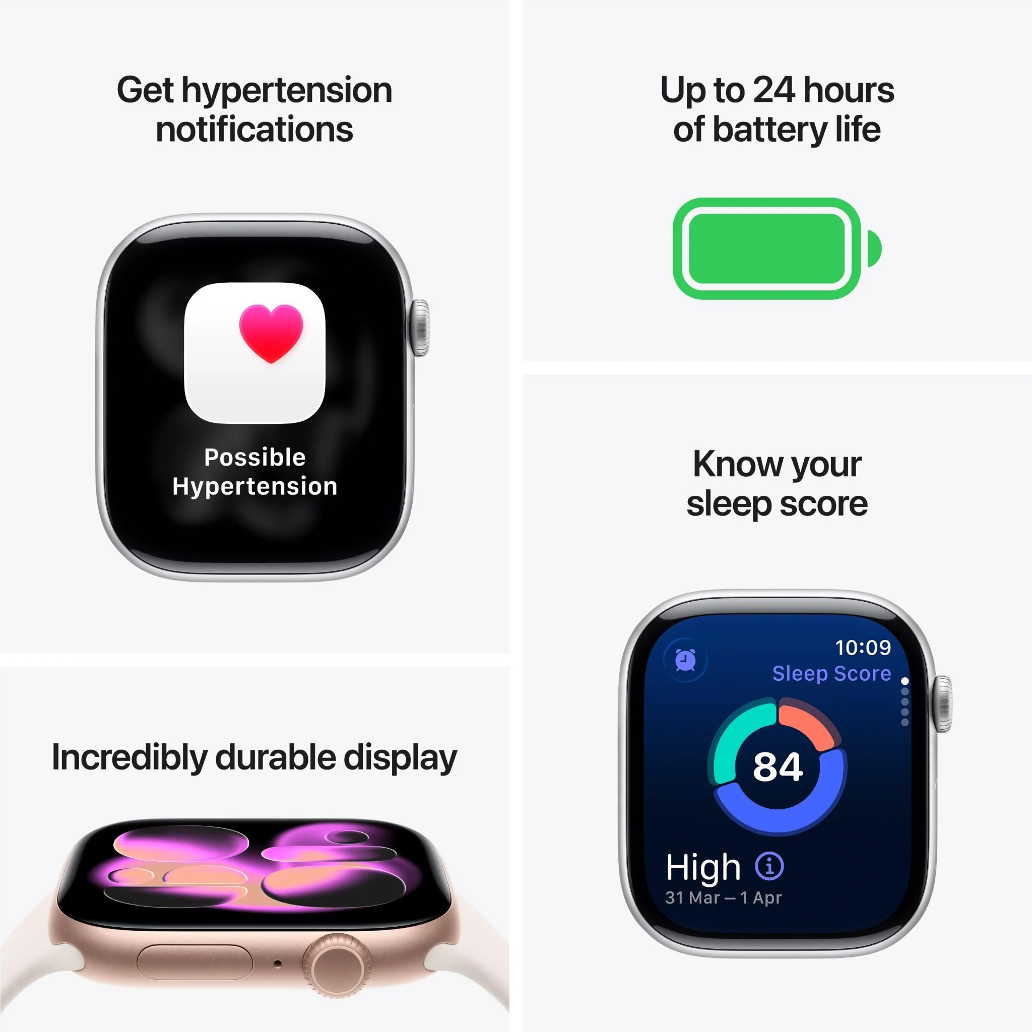 Apple Watch Series 11 42mm Jet Black Aluminium Case GPS Sport Band (S/M) [Black] - Image 3