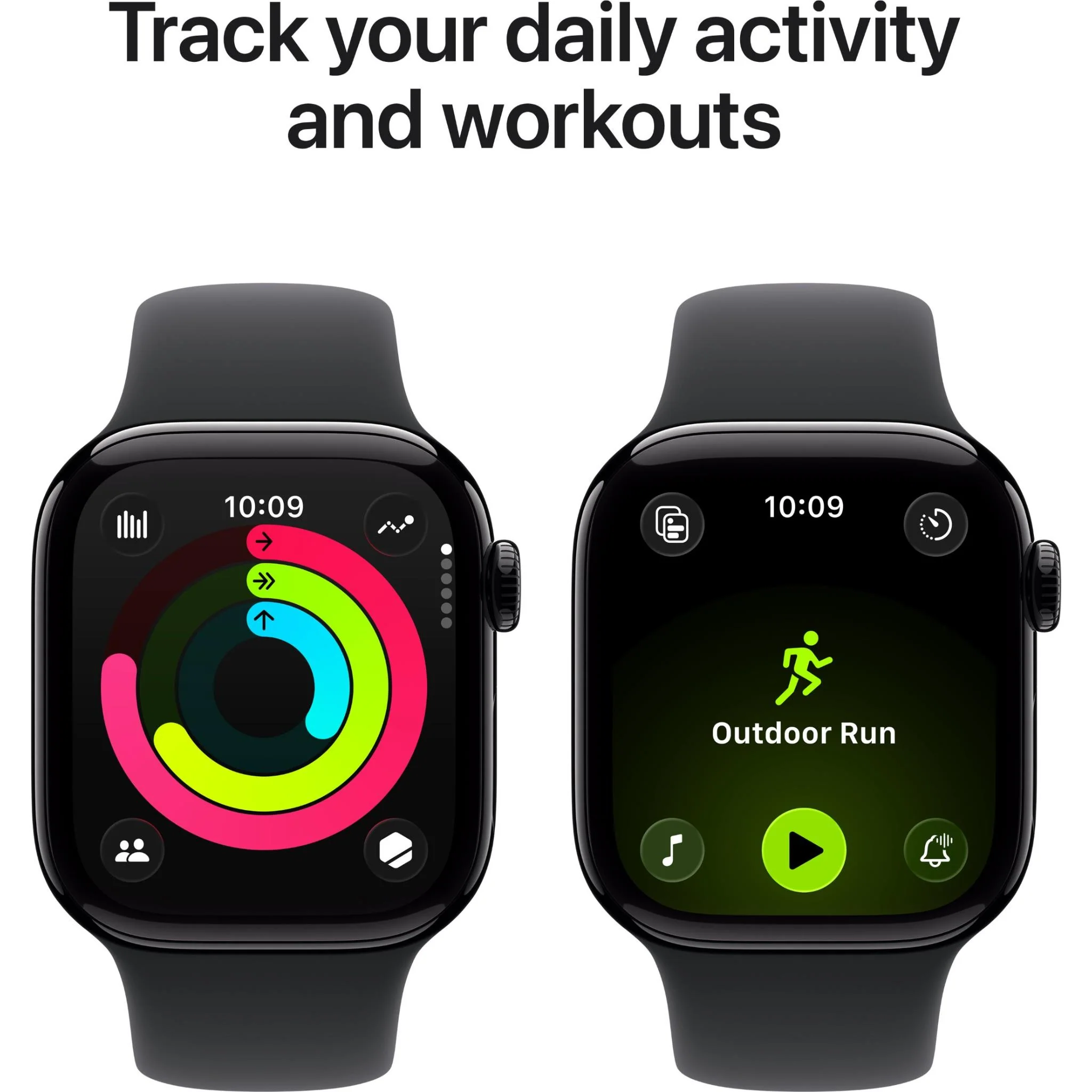 Apple Watch Series 11 42mm Jet Black Aluminium Case GPS Sport Band (S/M) [Black] - Image 4