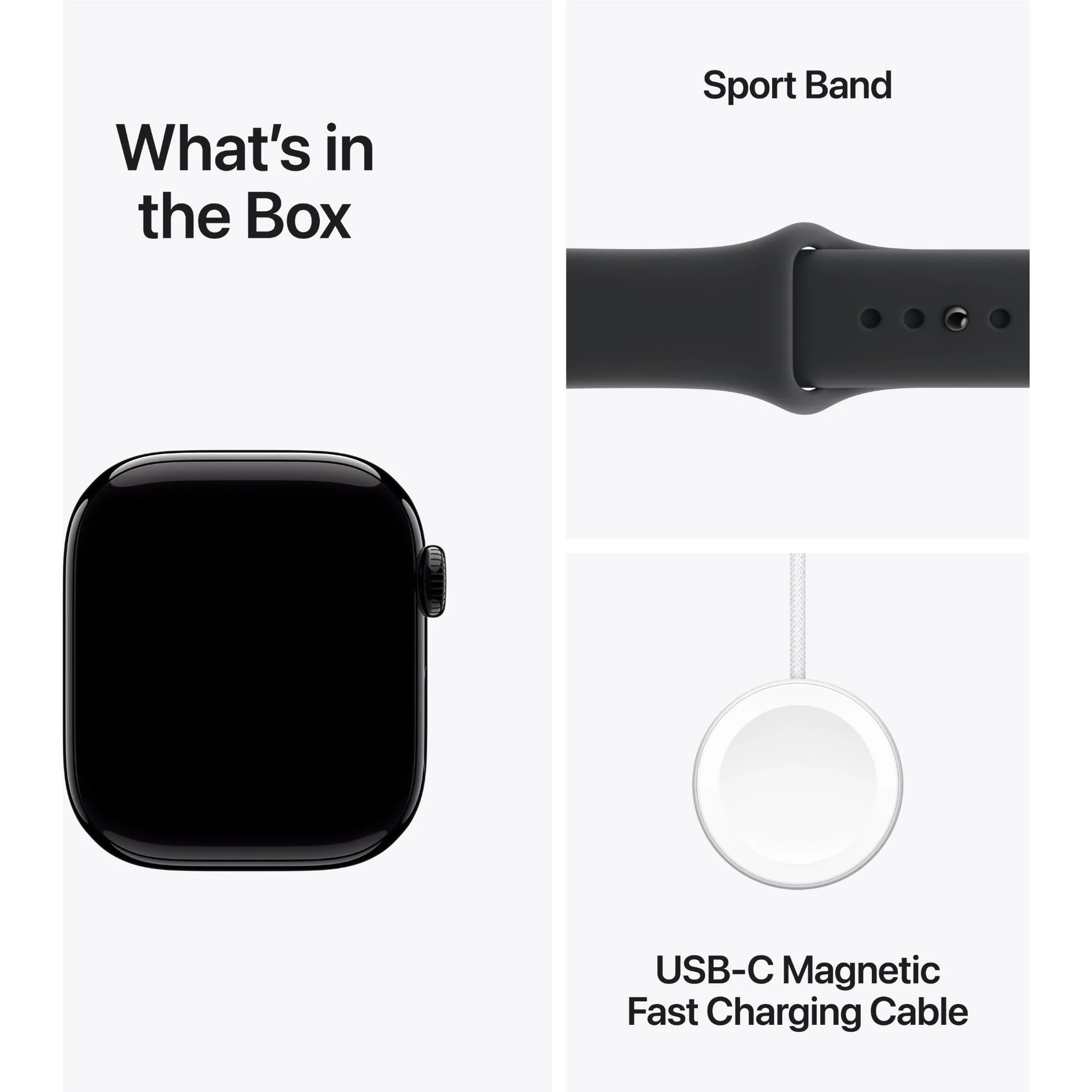 Apple Watch Series 11 42mm Jet Black Aluminium Case GPS Sport Band (S/M) [Black] - Image 9