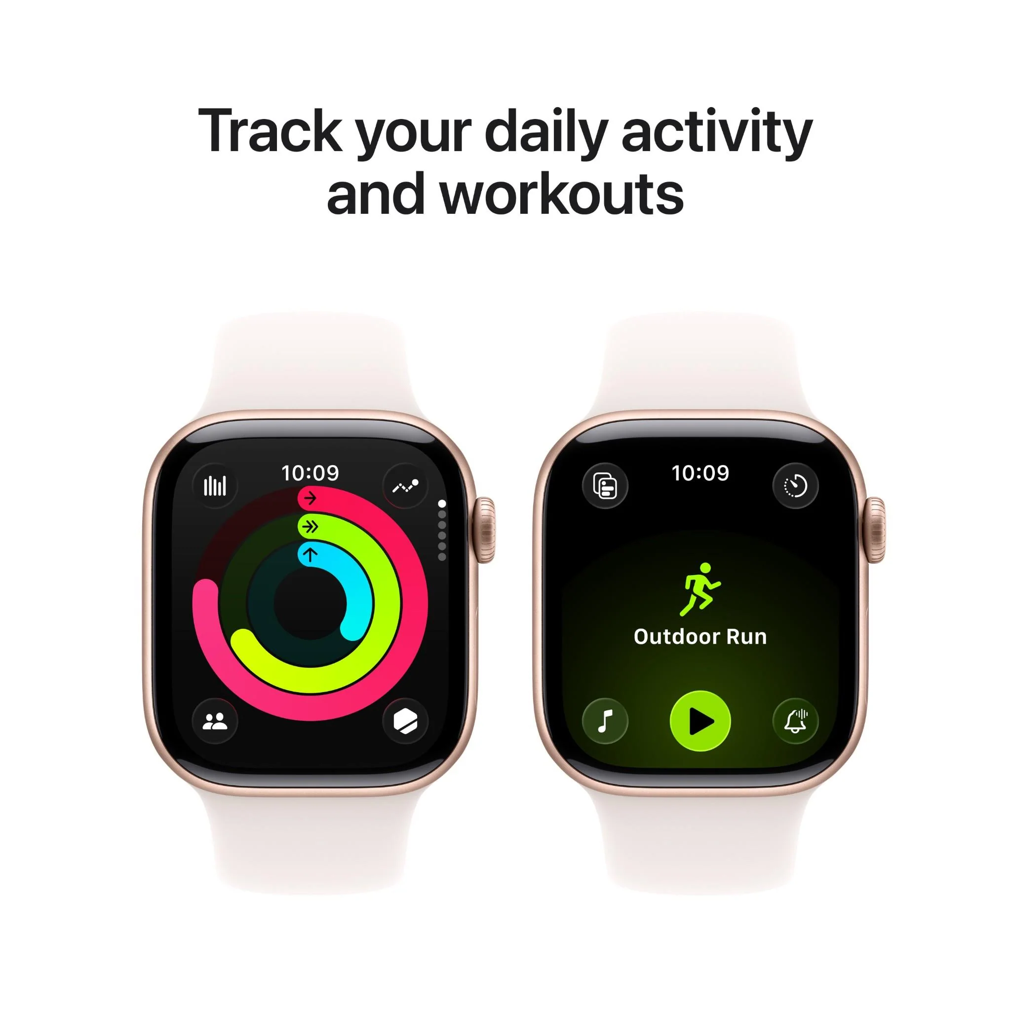 Apple Watch Series 11 42mm Rose Gold Aluminium Case GPS Sport Band (S/M) [Light Blush] - Image 4