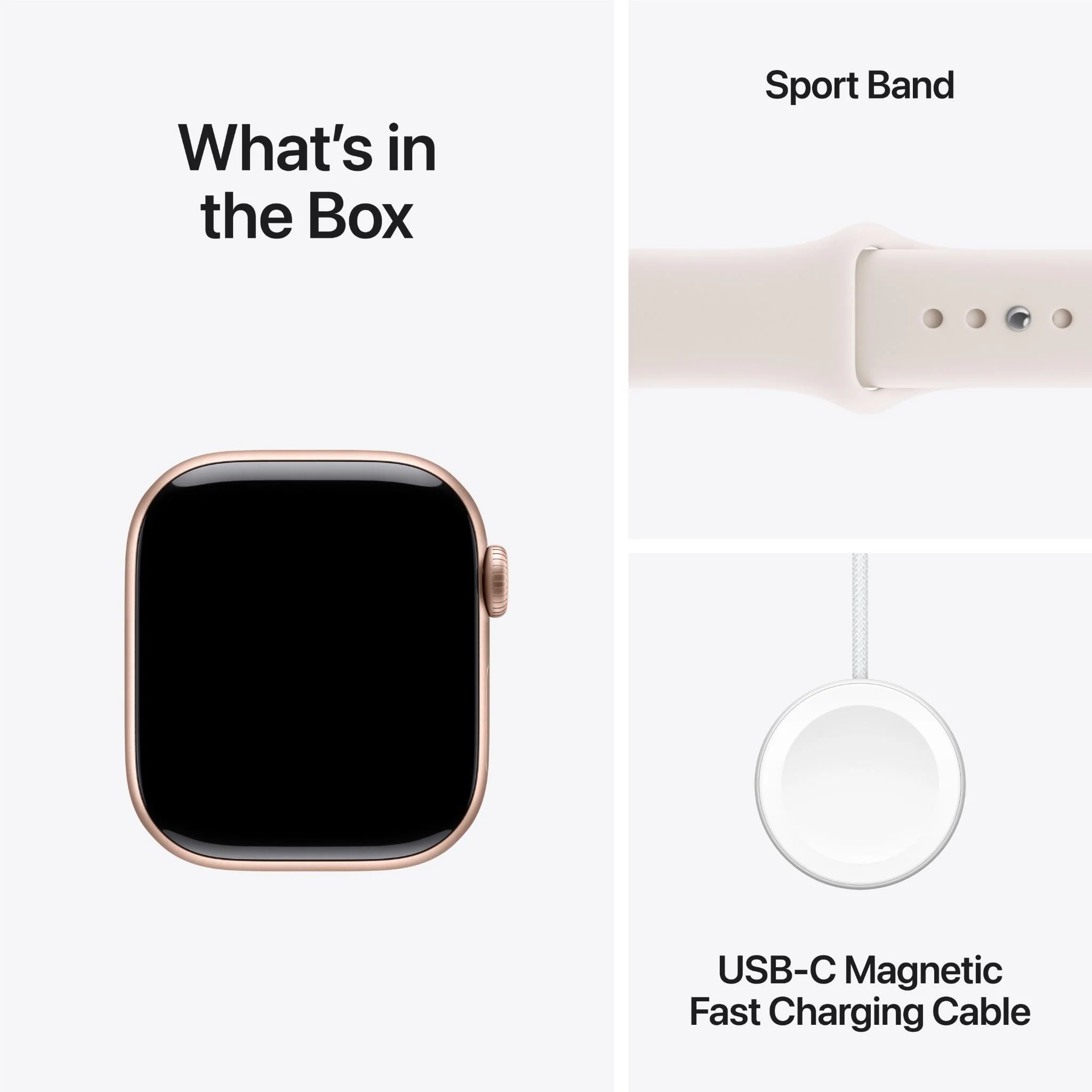 Apple Watch Series 11 42mm Rose Gold Aluminium Case GPS Sport Band (S/M) [Light Blush] - Image 9