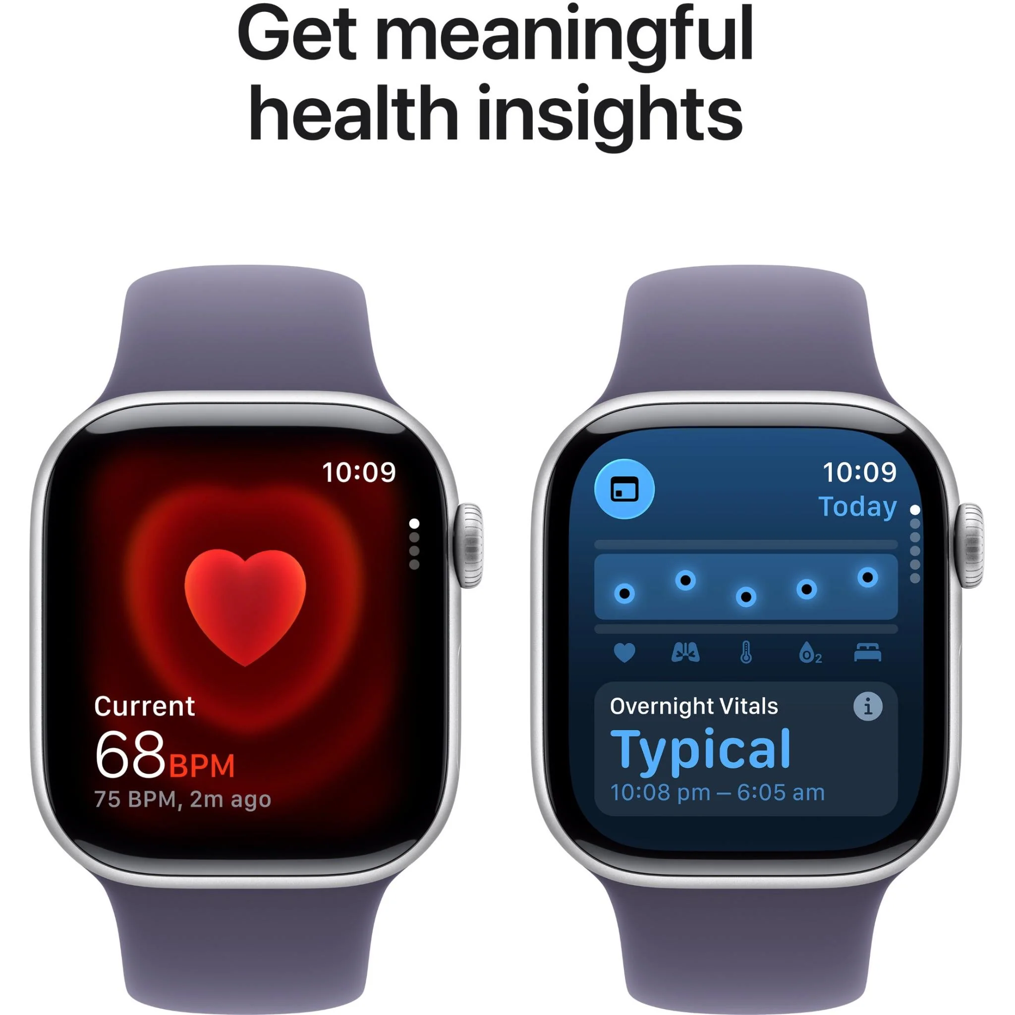 Apple Watch Series 11 42mm Silver Aluminium Case GPS Sport Band (S/M) [Purple Fog] - Image 5