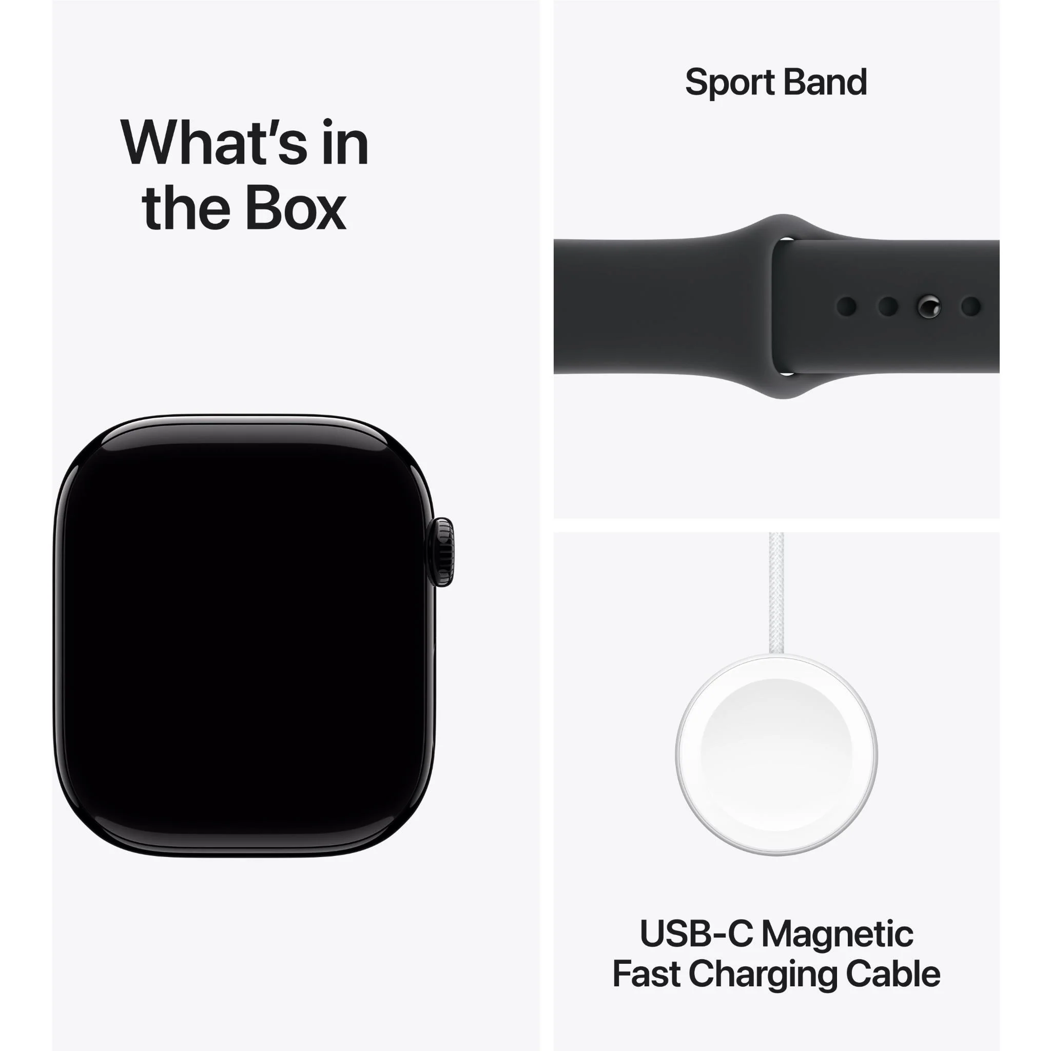 Apple Watch Series 11 46mm Jet Black Aluminium Case GPS + Cellular Sport Band (M/L) [Black] - Image 9