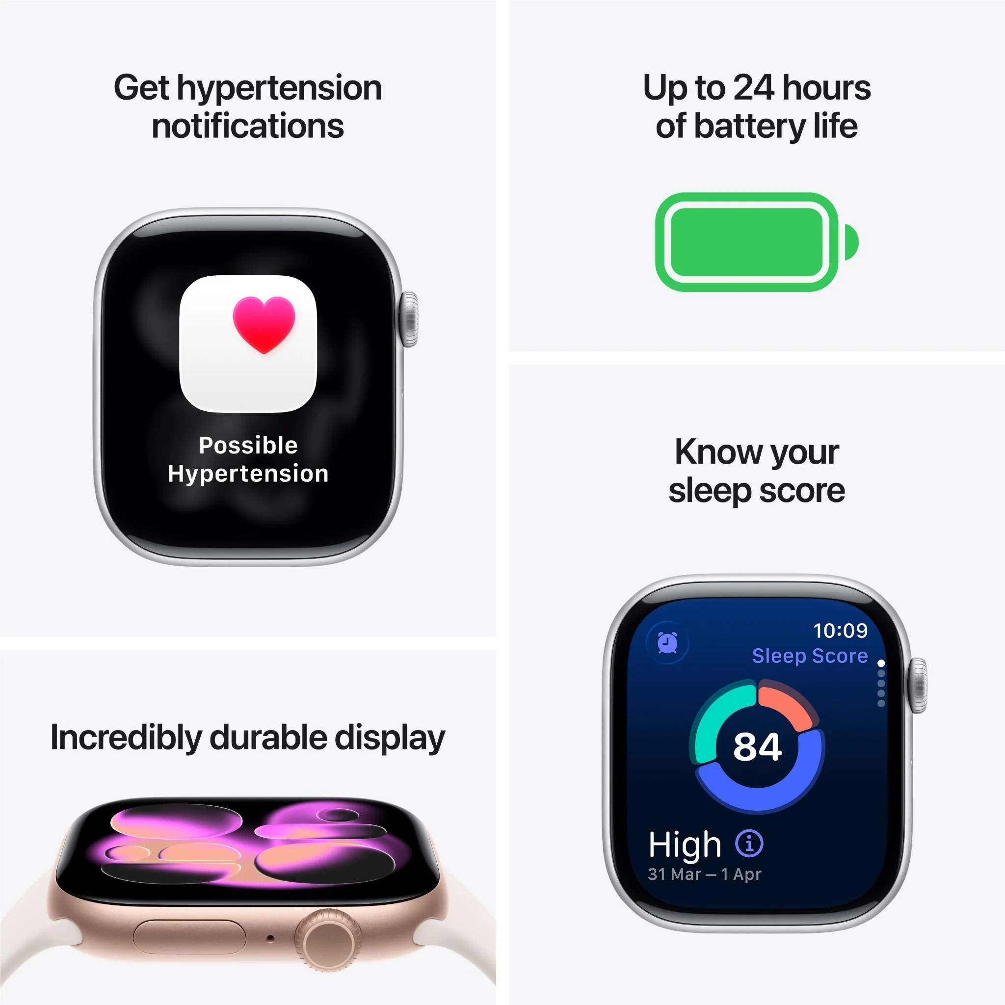 Apple Watch Series 11 46mm Jet Black Aluminium Case GPS Sport Band (M/L) [Black] - Image 3