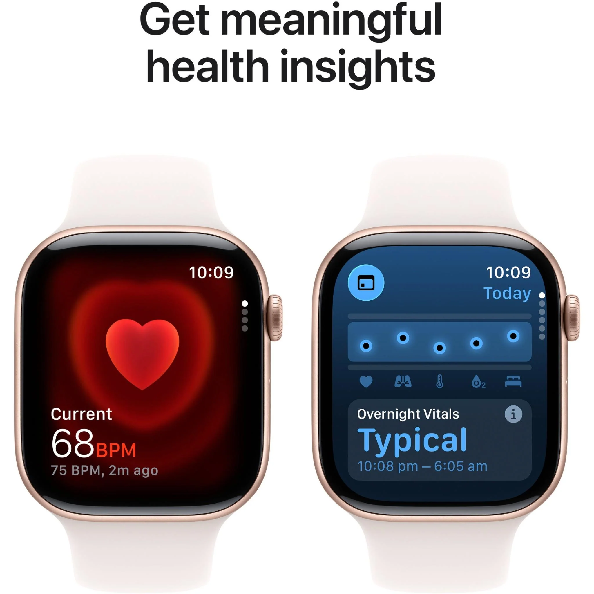 Apple Watch Series 11 46mm Rose Gold Aluminium Case GPS Sport Band (S/M) [Light Blush] - Image 5