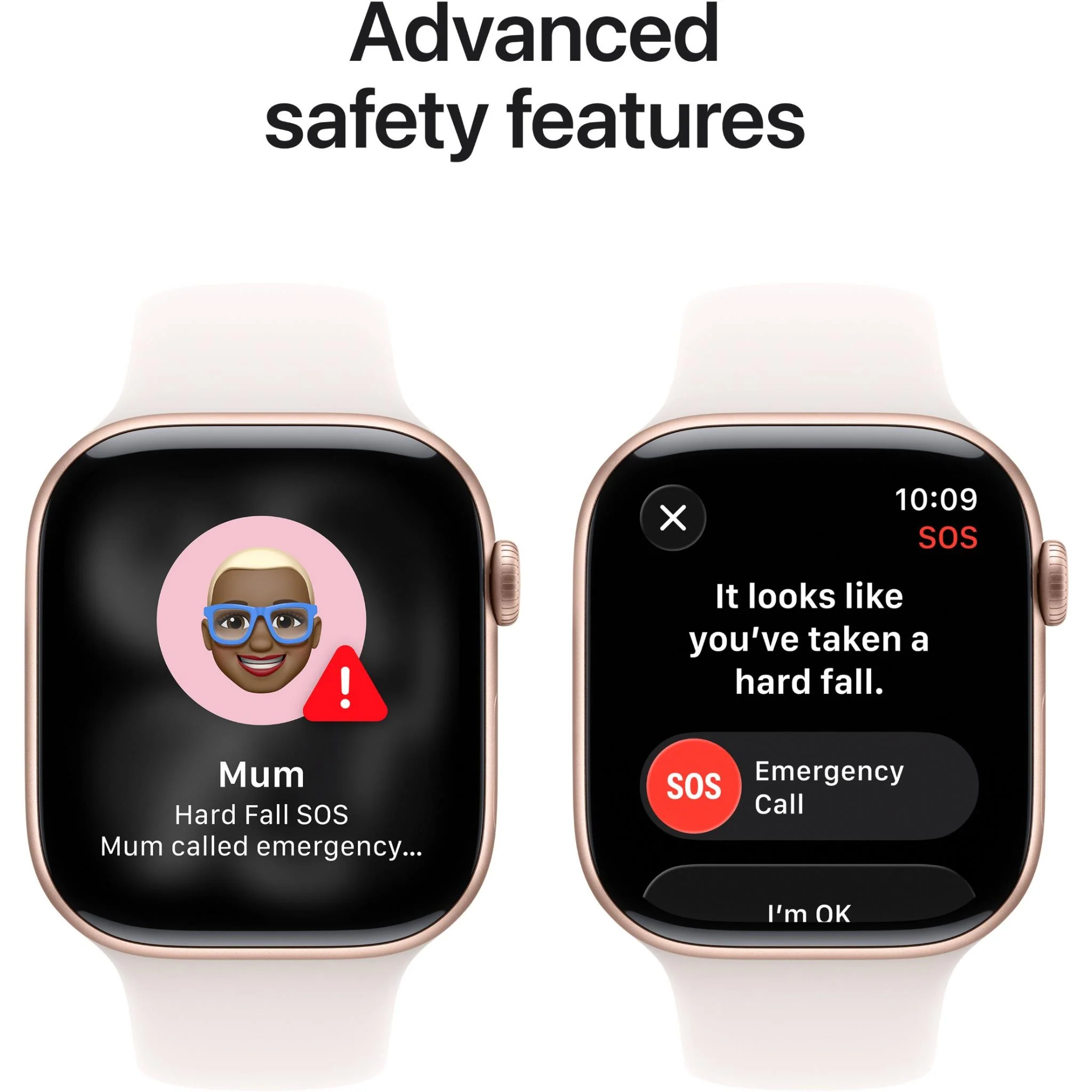 Apple Watch Series 11 46mm Rose Gold Aluminium Case GPS Sport Band (S/M) [Light Blush] - Image 6