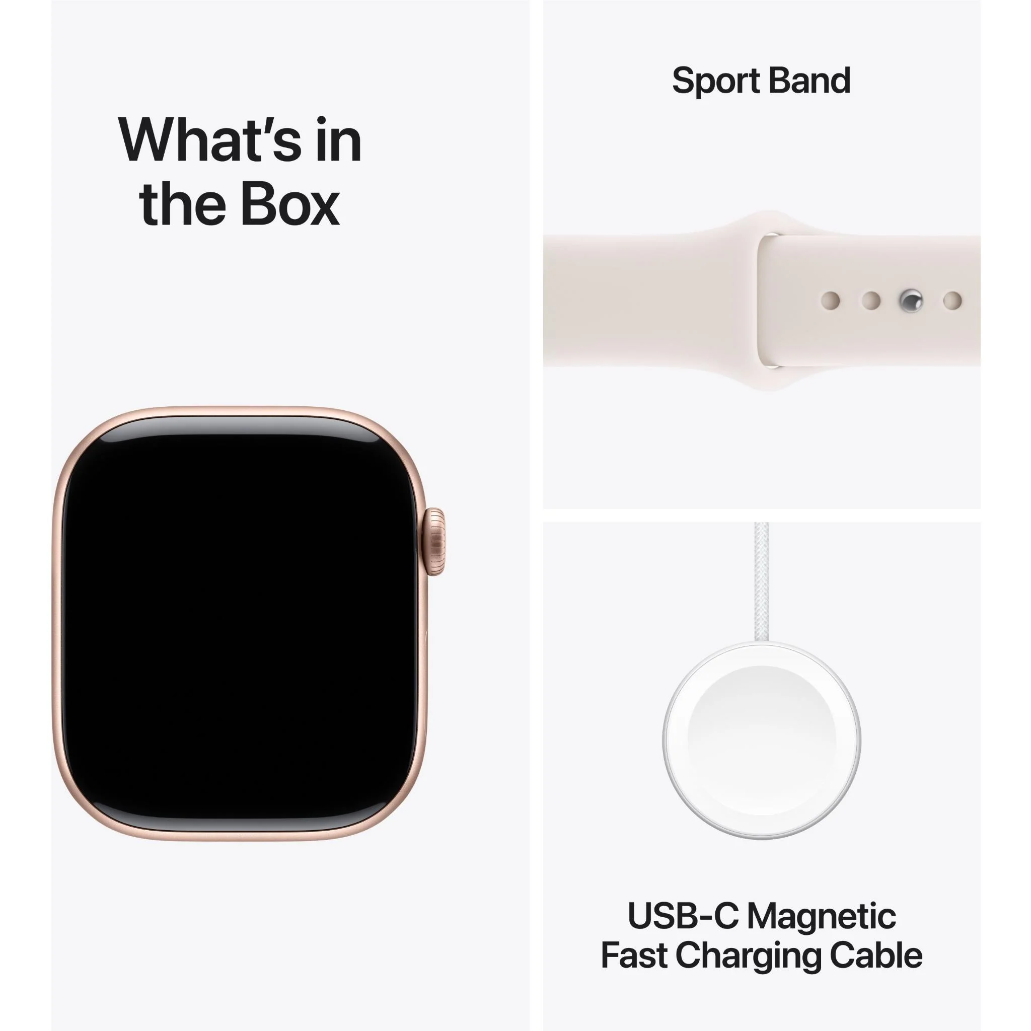 Apple Watch Series 11 46mm Rose Gold Aluminium Case GPS Sport Band (S/M) [Light Blush] - Image 9