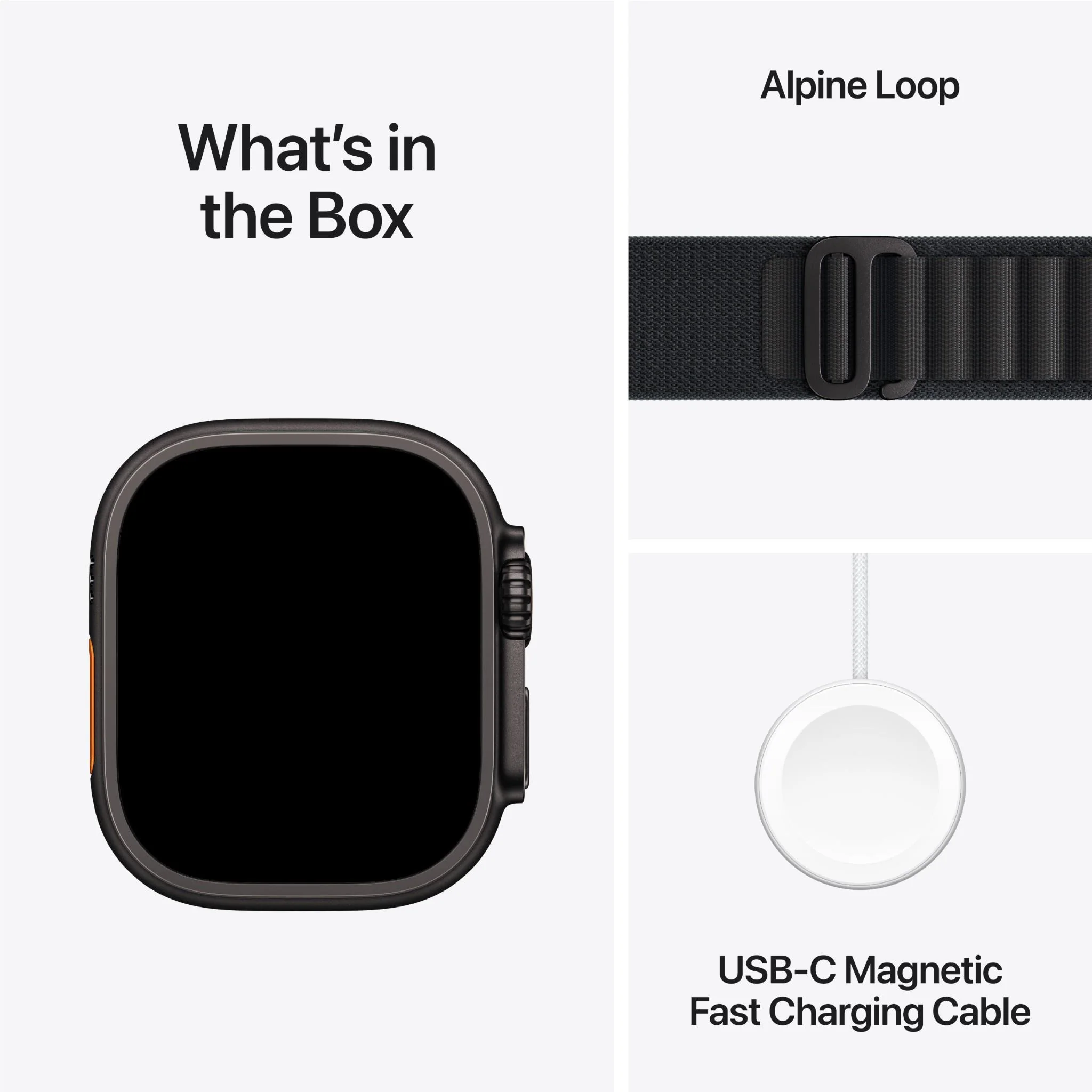 Apple Watch Ultra 3 49mm Black Titanium Case GPS + Cellular Black Alpine Loop (Medium) - Image 8