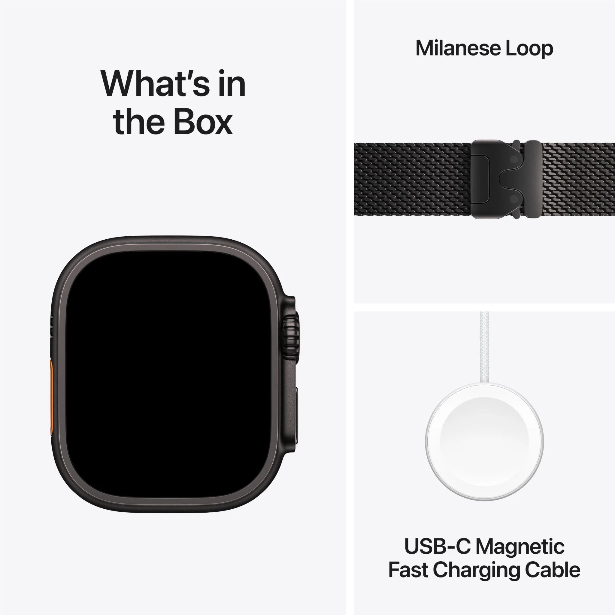 Apple Watch Ultra 3 49mm Black Titanium Case GPS + Cellular Milanese Loop (Medium) - Image 9