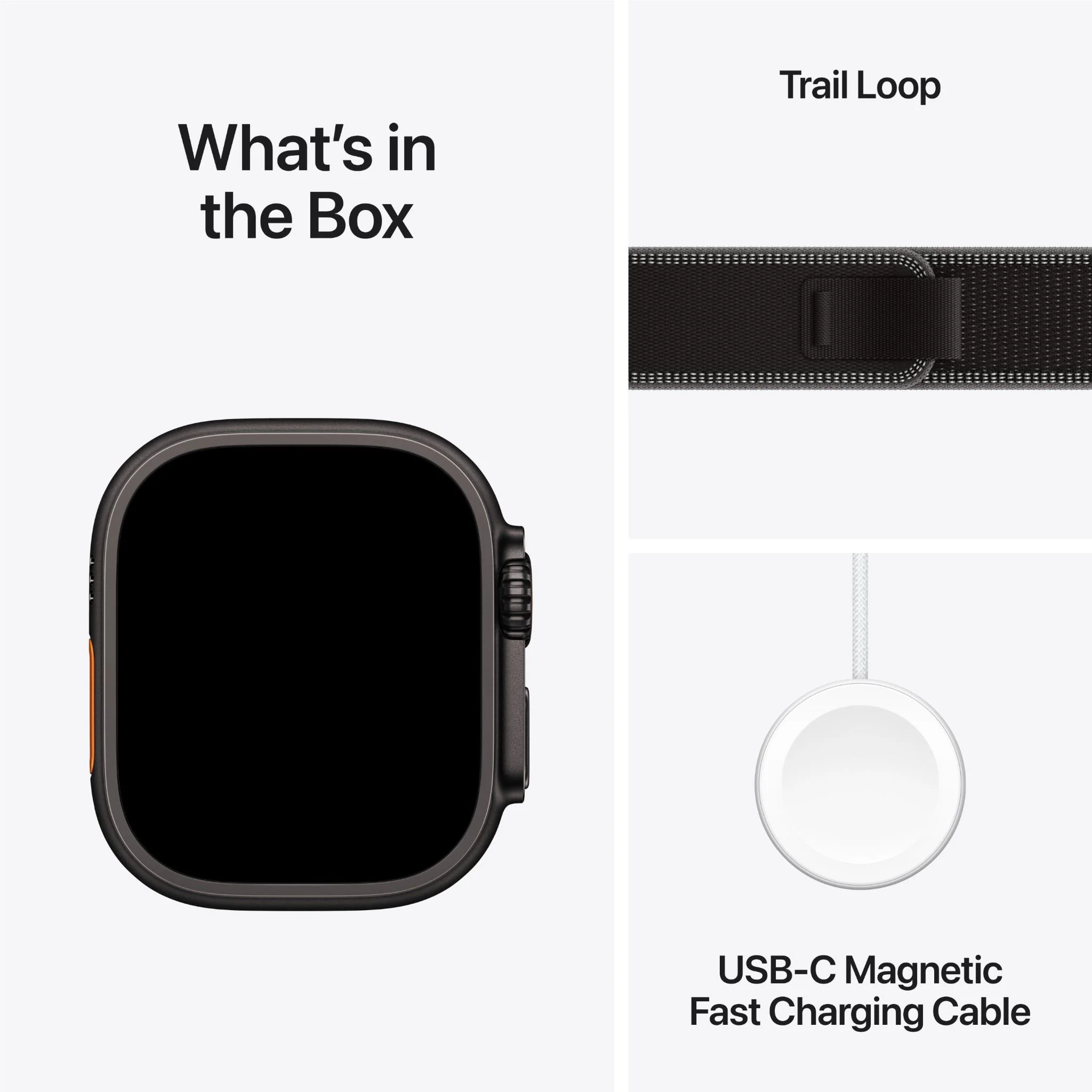 Apple Watch Ultra 3 49mm Black Titanium Case GPS + Cellular Trail Loop (Medium/Large) - Image 9