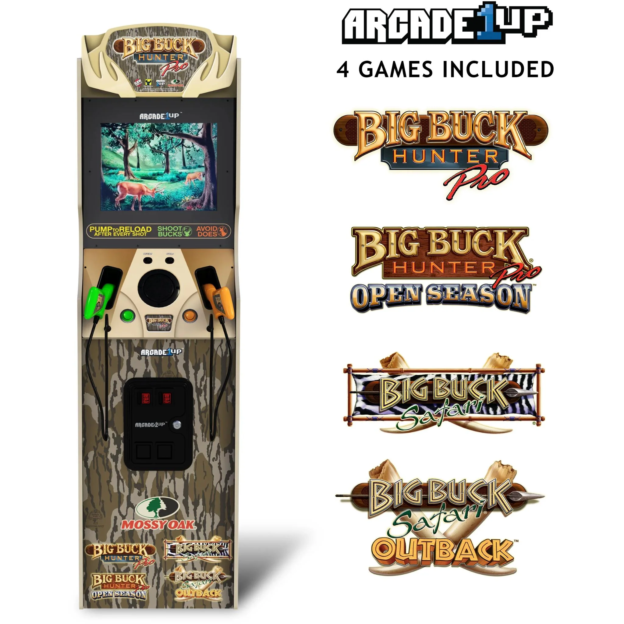 Arcade1Up Big Buck Hunter Mossy Oak Deluxe Arcade Machine - Image 4