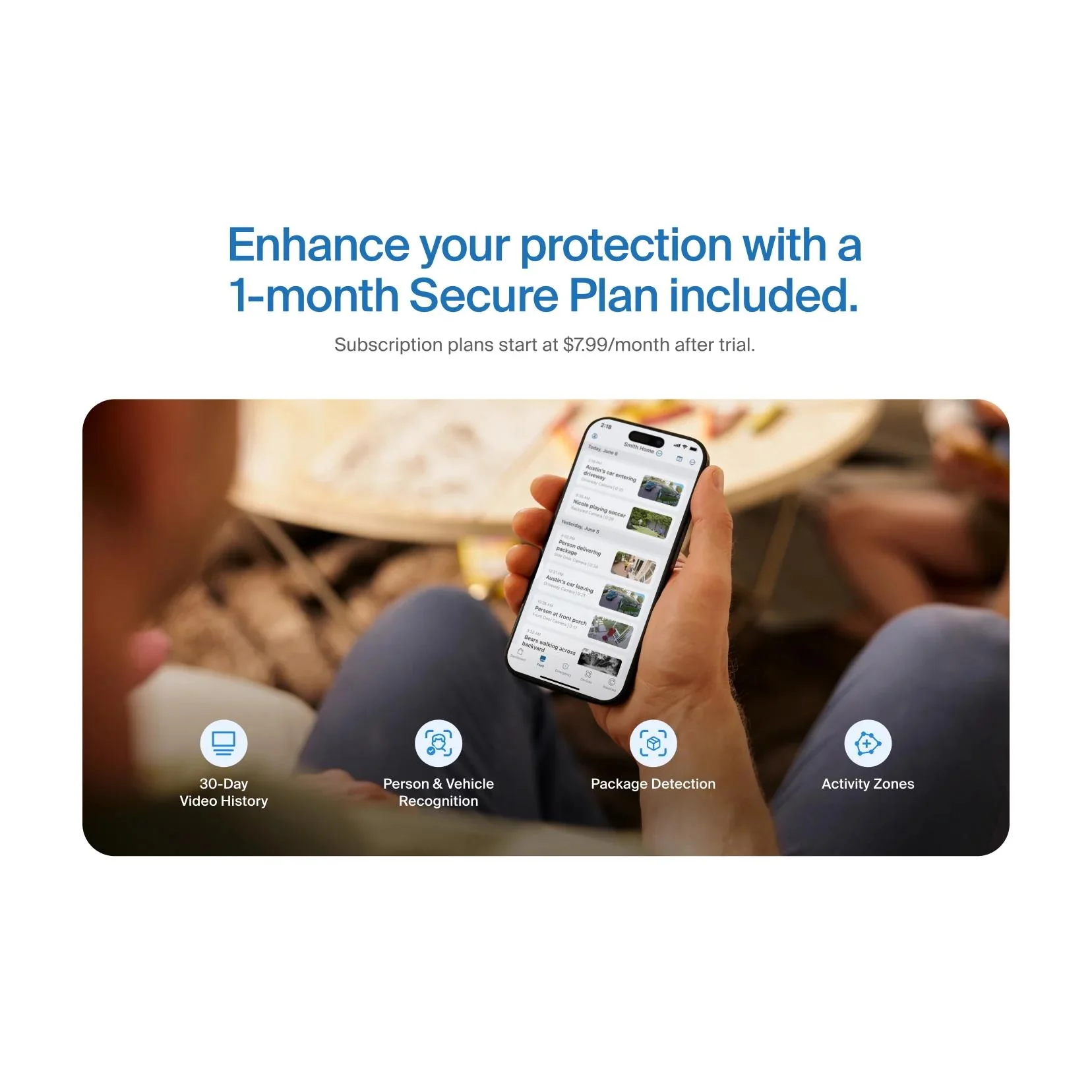 Arlo Essentials (3rd Gen) 2K Outdoor Security Camera Solar Bundle Kit [4 Pack] + 6M Subscription - Image 3