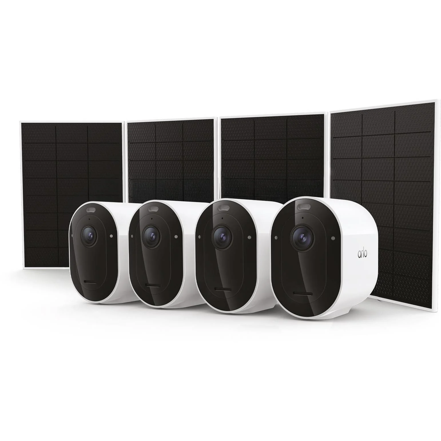 Arlo Pro 6 2K Outdoor Solar Security Camera & Solar Bundle Kit (4 Pack) + 12M Subscription