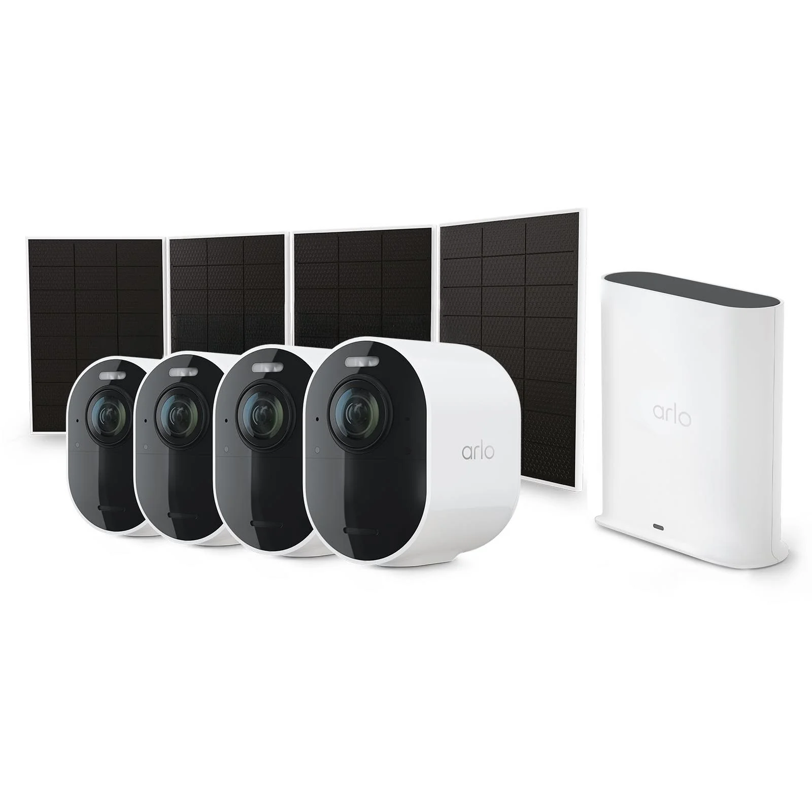 Arlo Ultra 3 4K Outdoor Security Camera & Solar Bundle Kit (4 Pack) + 12M Subscription