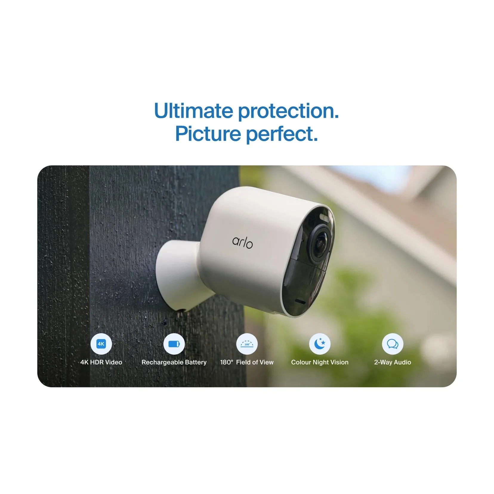 Arlo Ultra 3 4K Outdoor Security Camera & Solar Bundle Kit (4 Pack) + 12M Subscription - Image 3