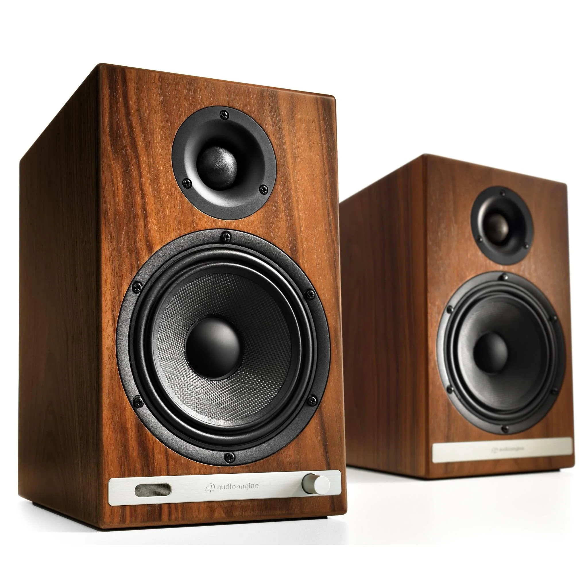 Audioengine HD6 Wireless Speakers (Walnut) - Image 2
