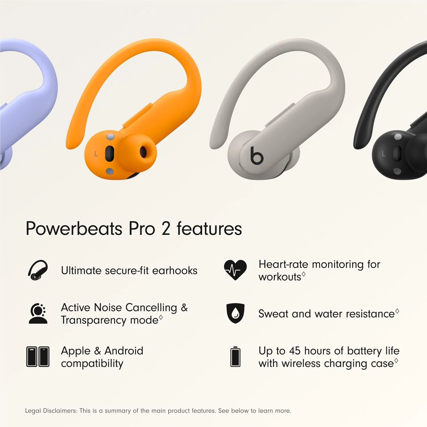 Beats Powerbeats Pro 2 High-Performance Earbuds (Quick Sand) - Image 2