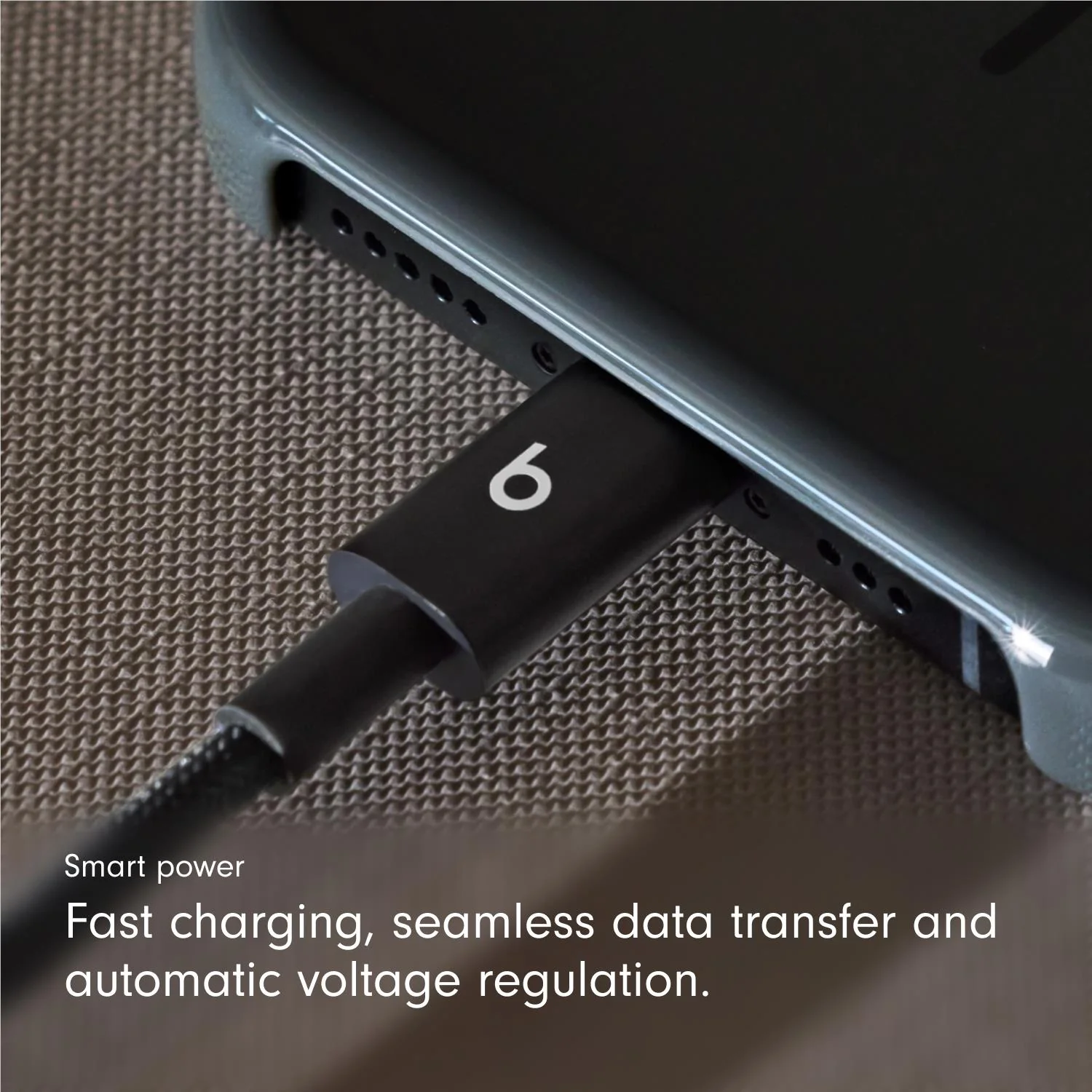 Beats USB-C to USB-C Woven Cable 1.5m (Bolt Black) - Image 6
