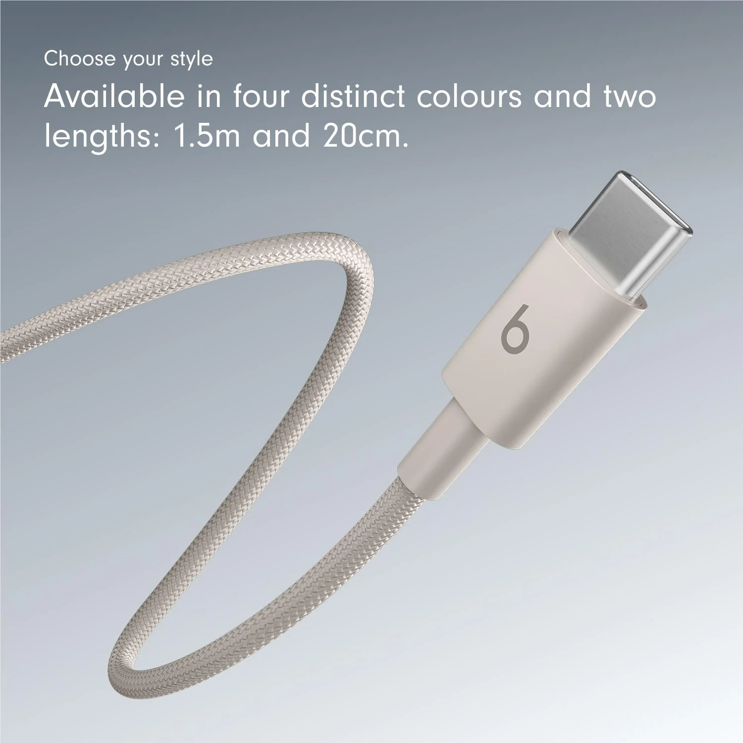 Beats USB-C to USB-C Woven Cable 1.5m (Surge Stone) - Image 7