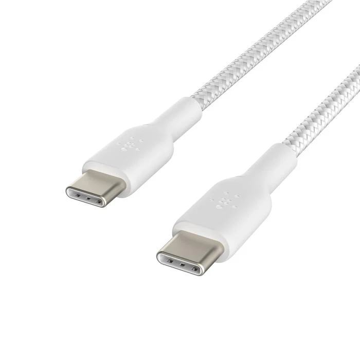 Belkin BoostCharge 60W Braided USB-C Cable (15cm) [White] - Image 2