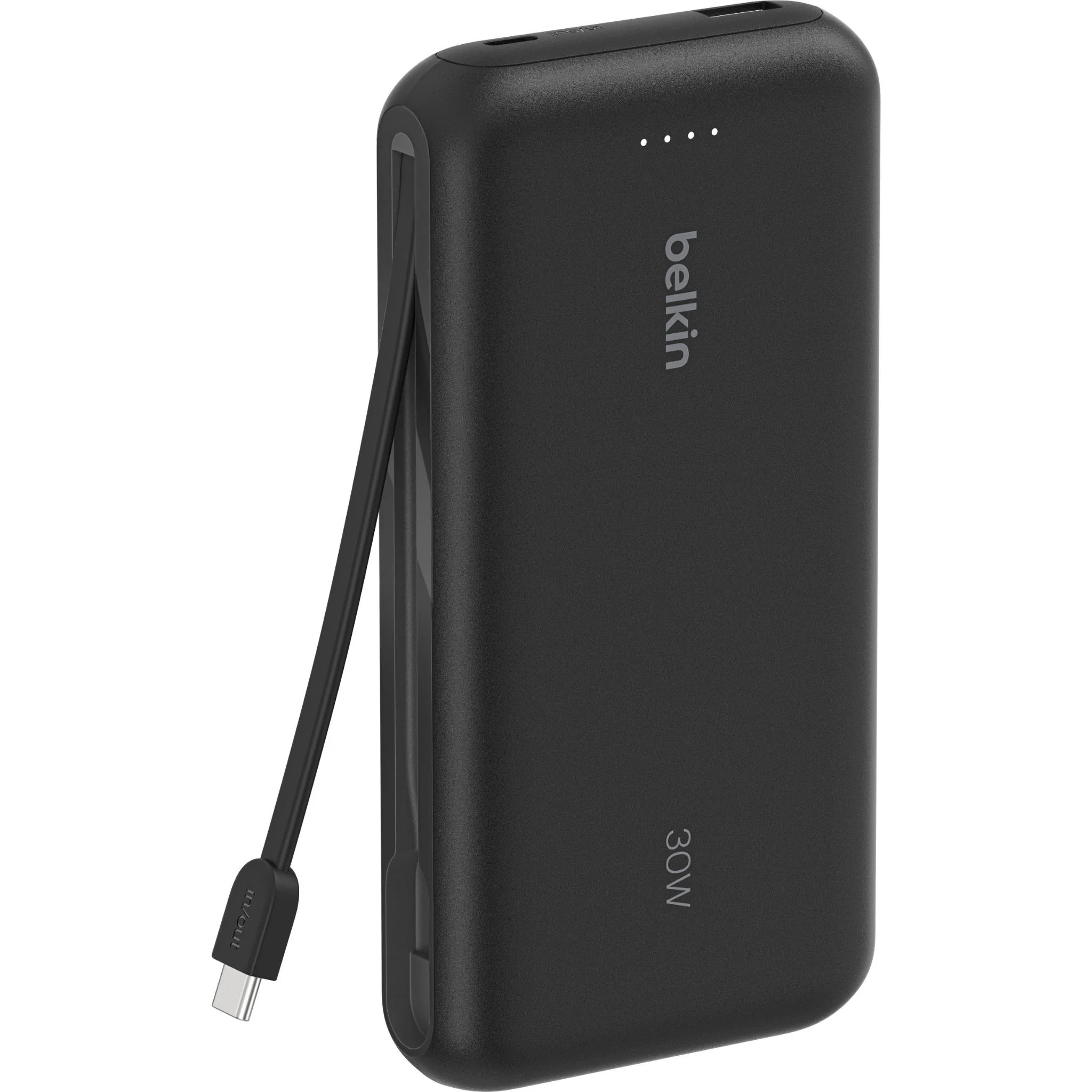 Belkin BoostCharge Power Bank 20K with Integrated Cable (Black) - Image 2