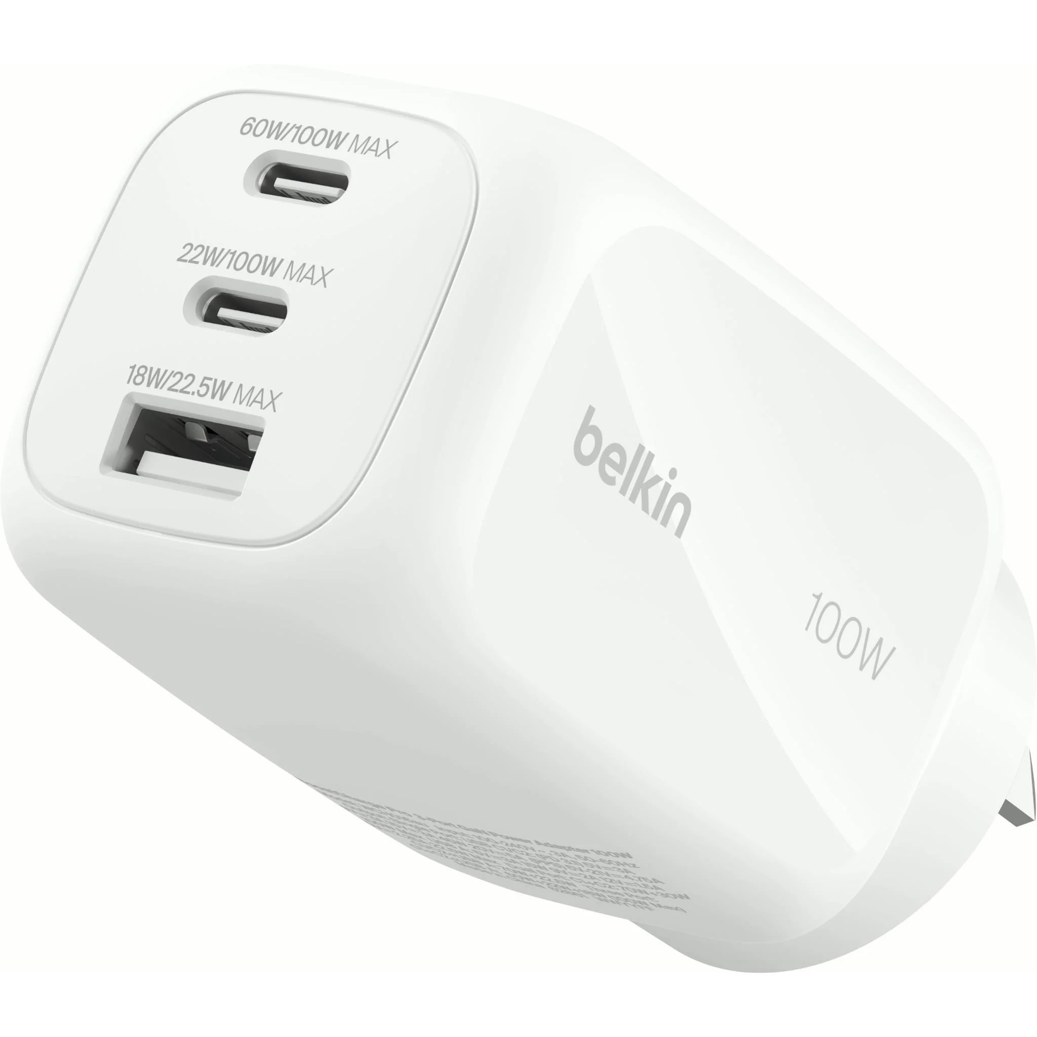 Belkin BoostCharge Pro 3-Port 100W GaN Wall Charger - Image 2