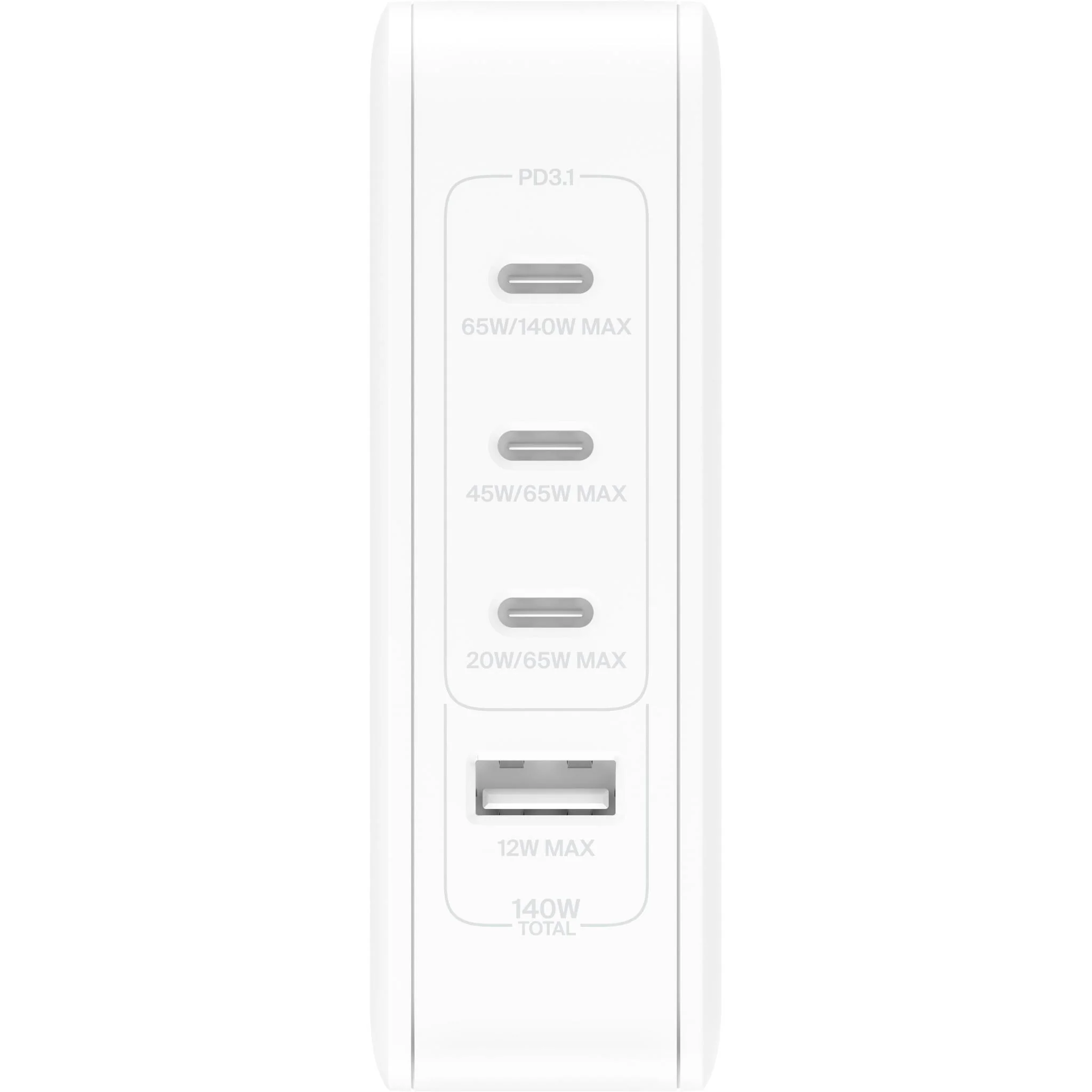 Belkin BoostCharge Pro 4-Port GaN 140W Travel Wall Charger - Image 3
