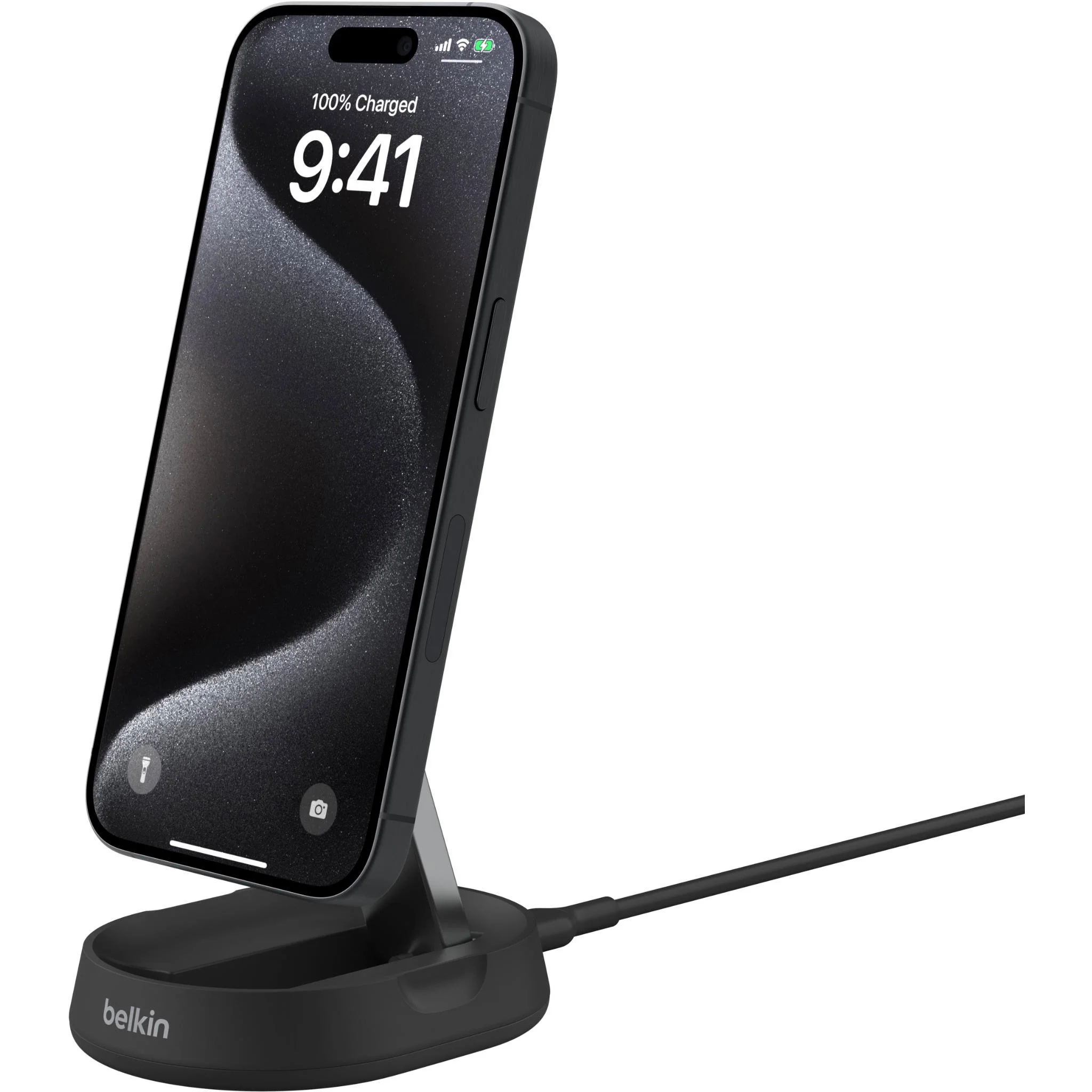 Belkin BoostCharge Pro Convertible Magnetic Qi2 Charging Stand (Black) - Image 3