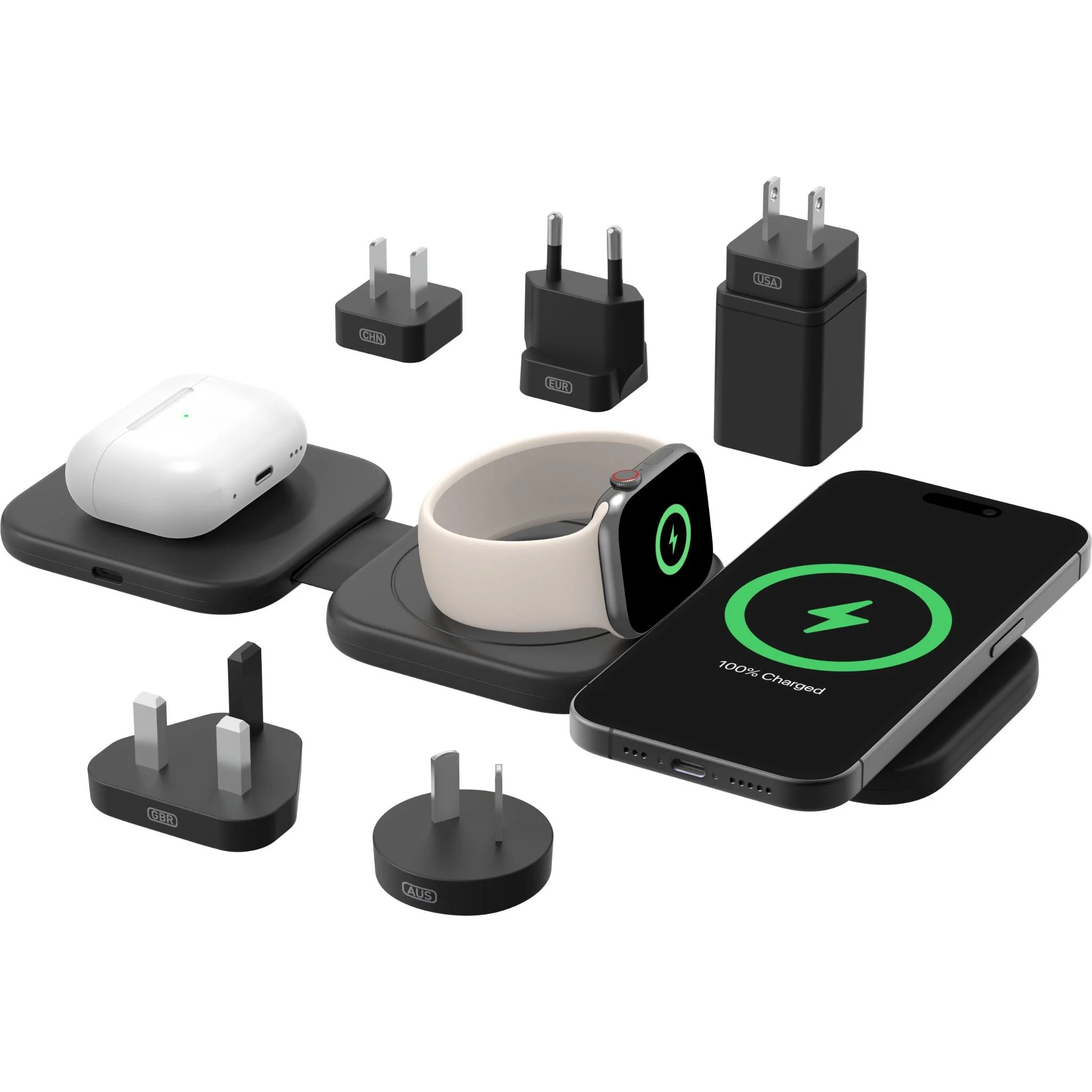 Belkin BoostCharge Pro Travel 3-in-1 Magnetic 15W Wireless Charging Pad with Qi2 - Image 3