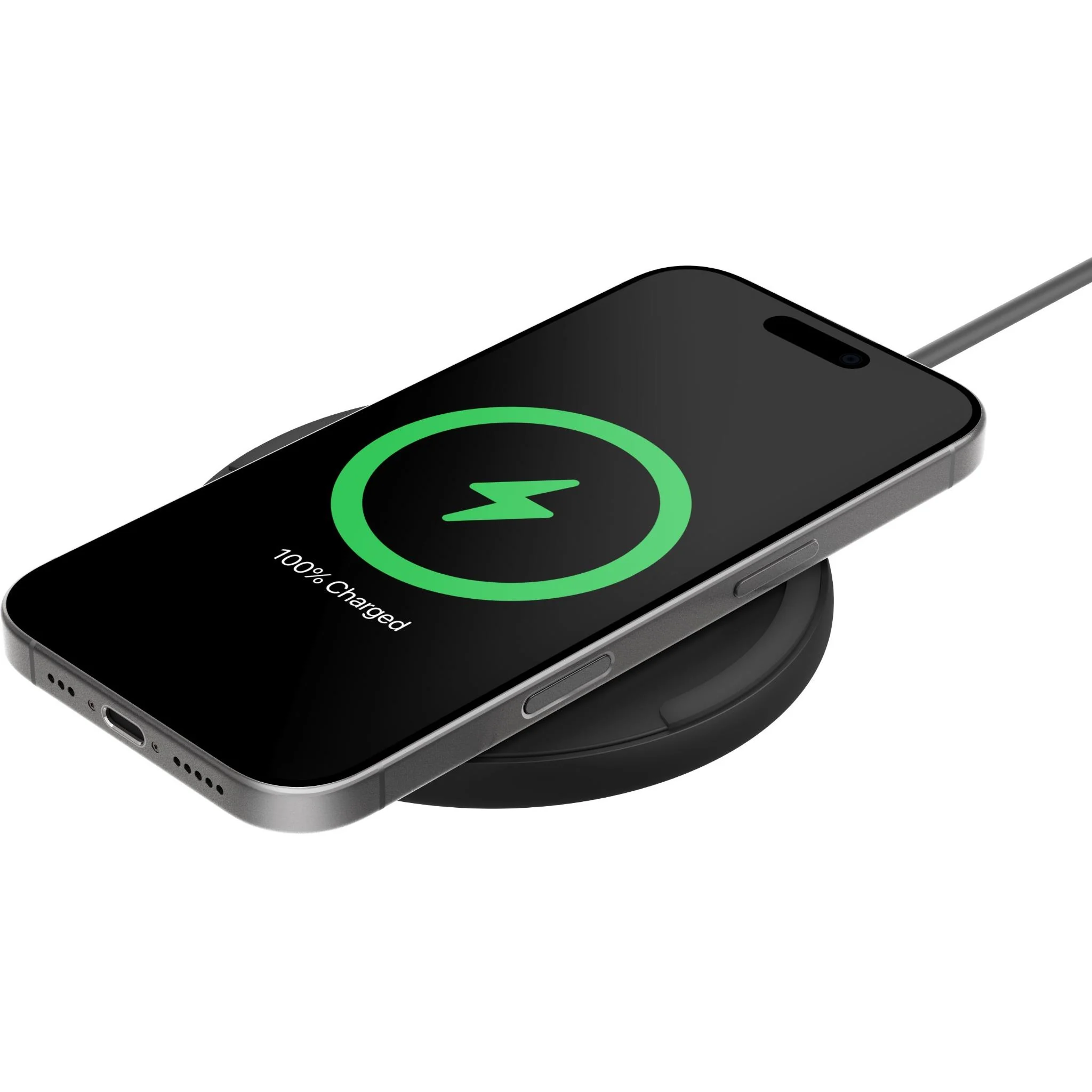 Belkin BoostCharge Wireless 15W Charging Pad with 20W Wall Charger (Black) - Image 3