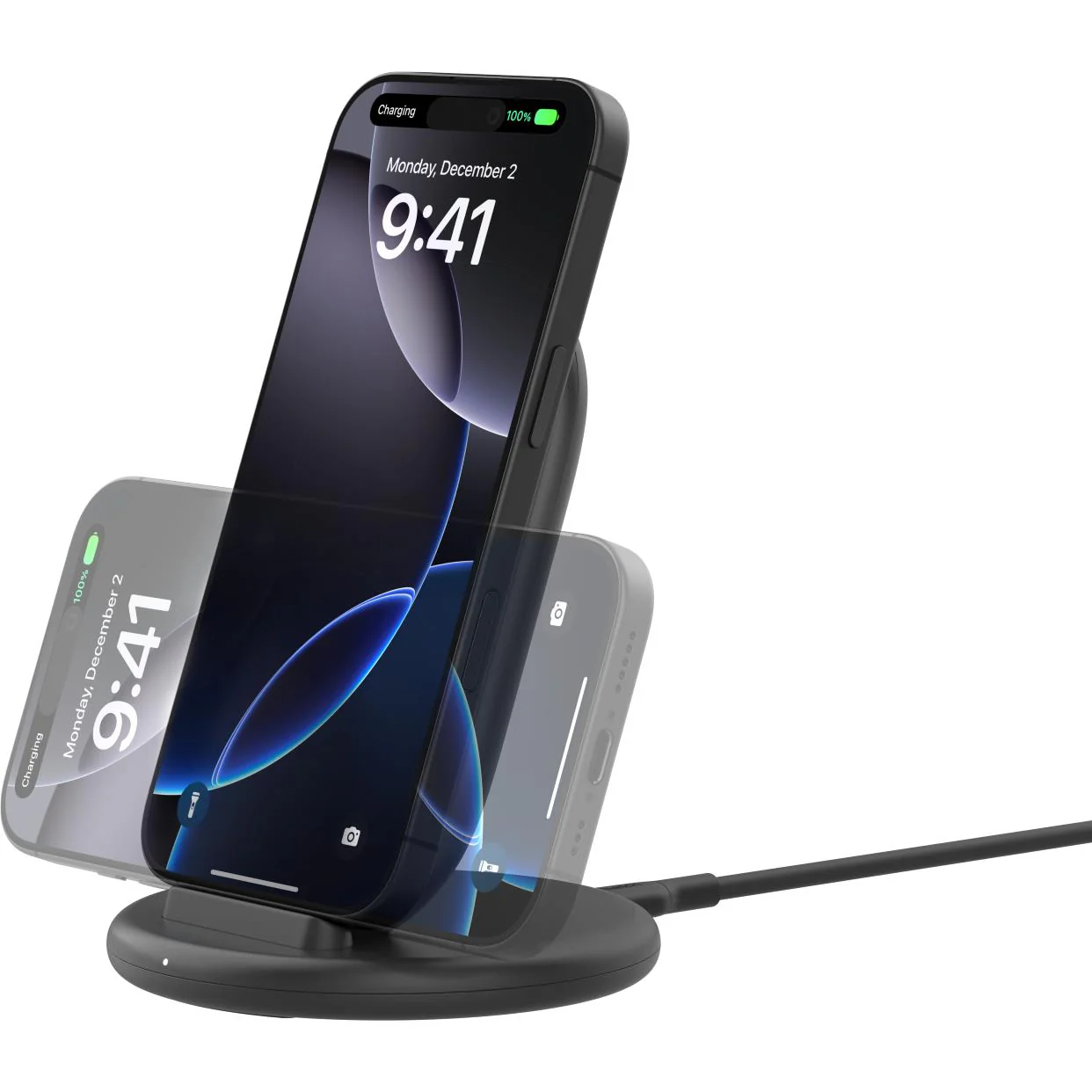 Belkin BoostCharge Wireless Charging Stand 15W (Black) [Power supply not included] - Image 4